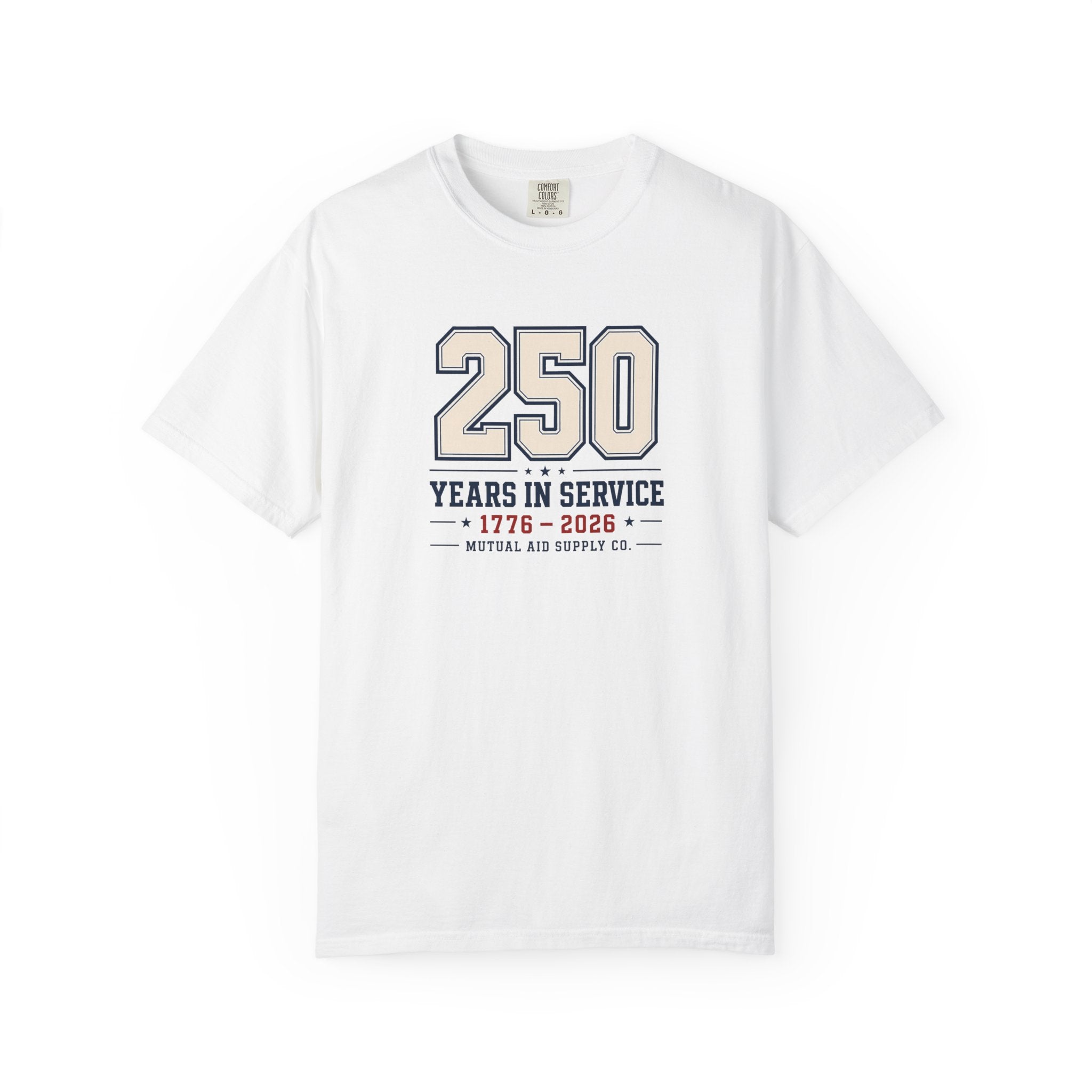 250 Years In Service — America 250th tee