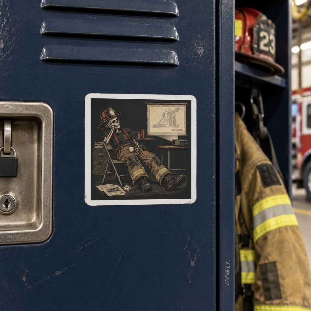 Mandatory Training — Firefighter Vinyl Sticker