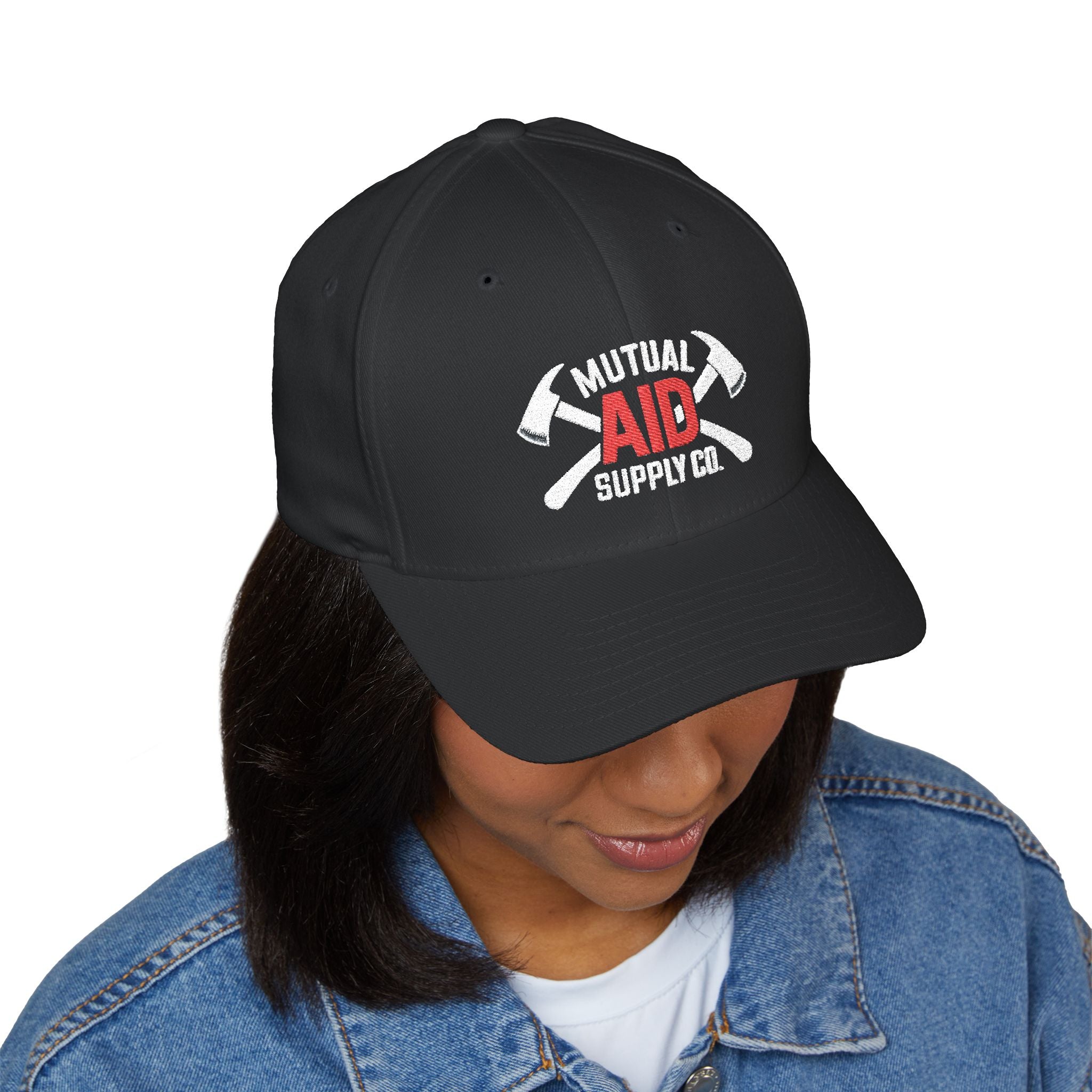 Crossed Axes Fire and EMS Structured Hat (Embroidered) — alternate view 4