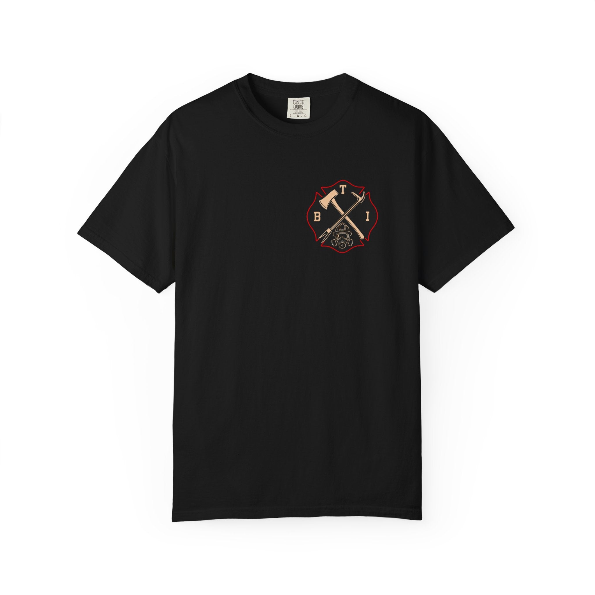 Bring the Irons — Stretch the Line Firefighter Tee