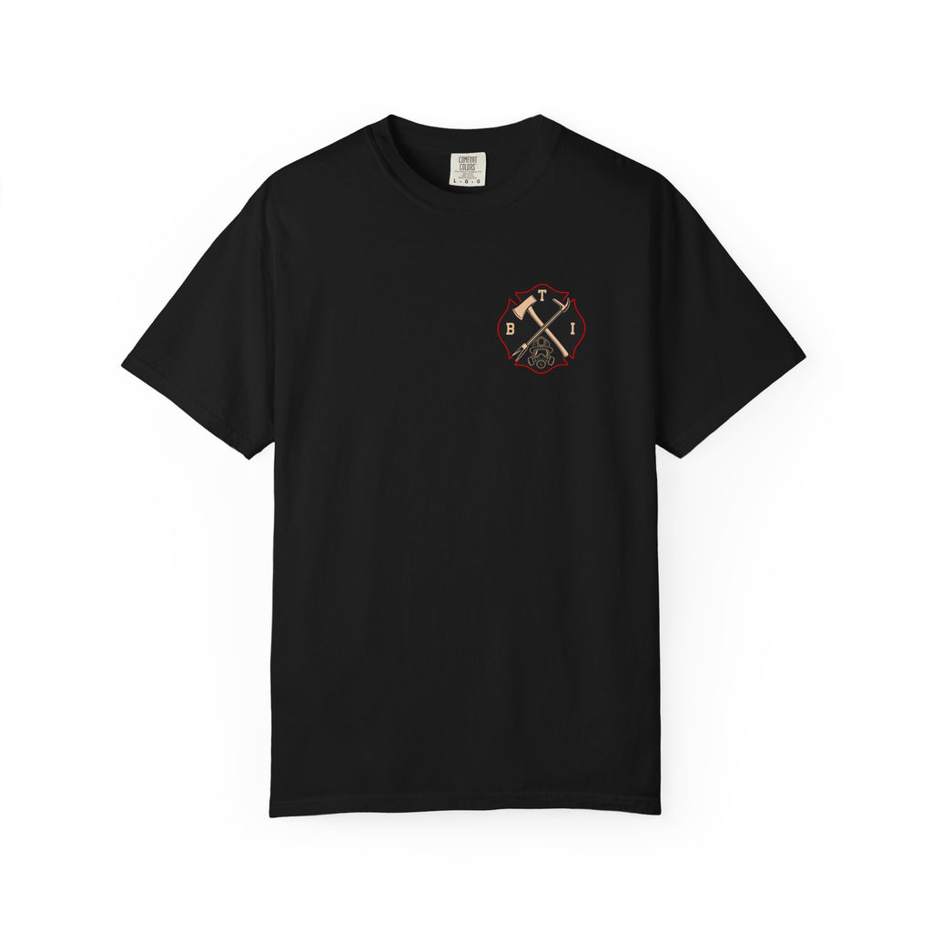 Bring the Irons — Thin Red Line Firefighter Tee