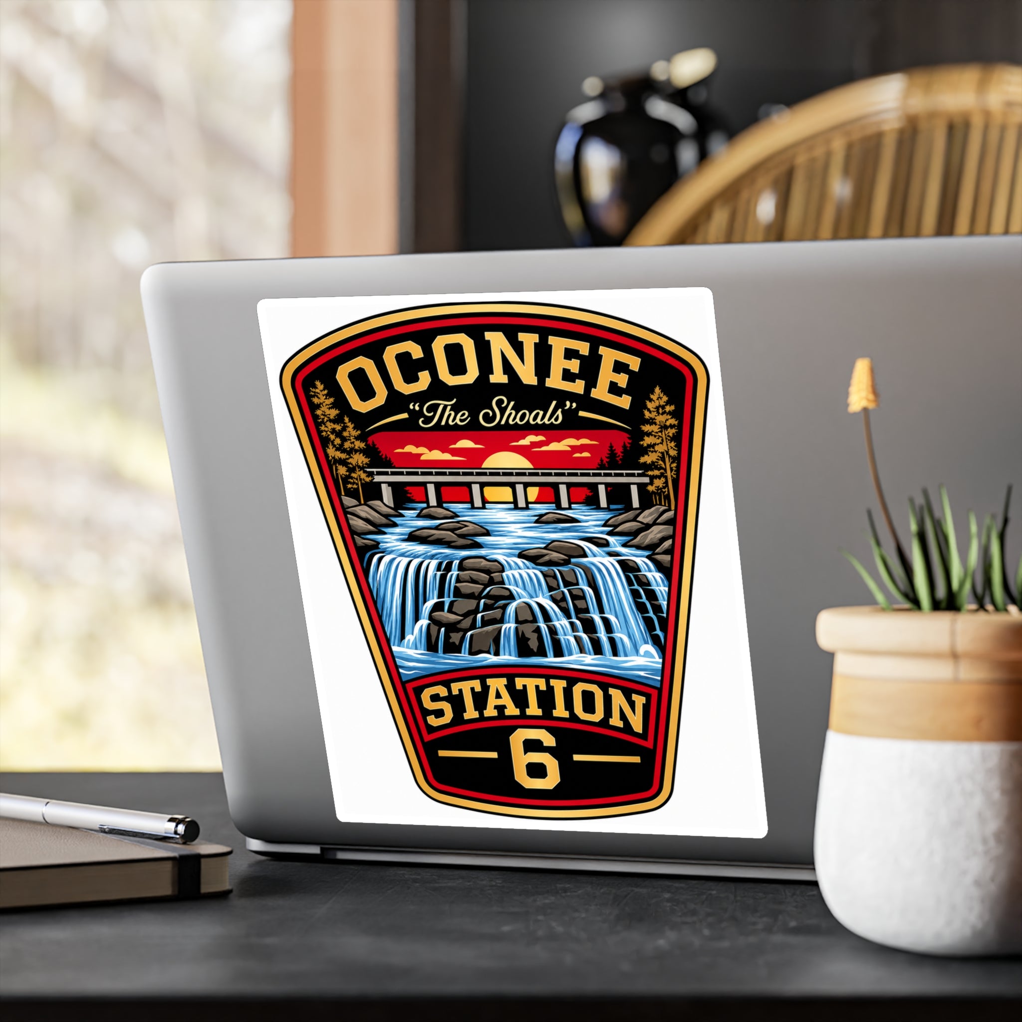 Oconee 'The Shoals' Station 6 Vinyl Decal 8x10 — alternate view 4