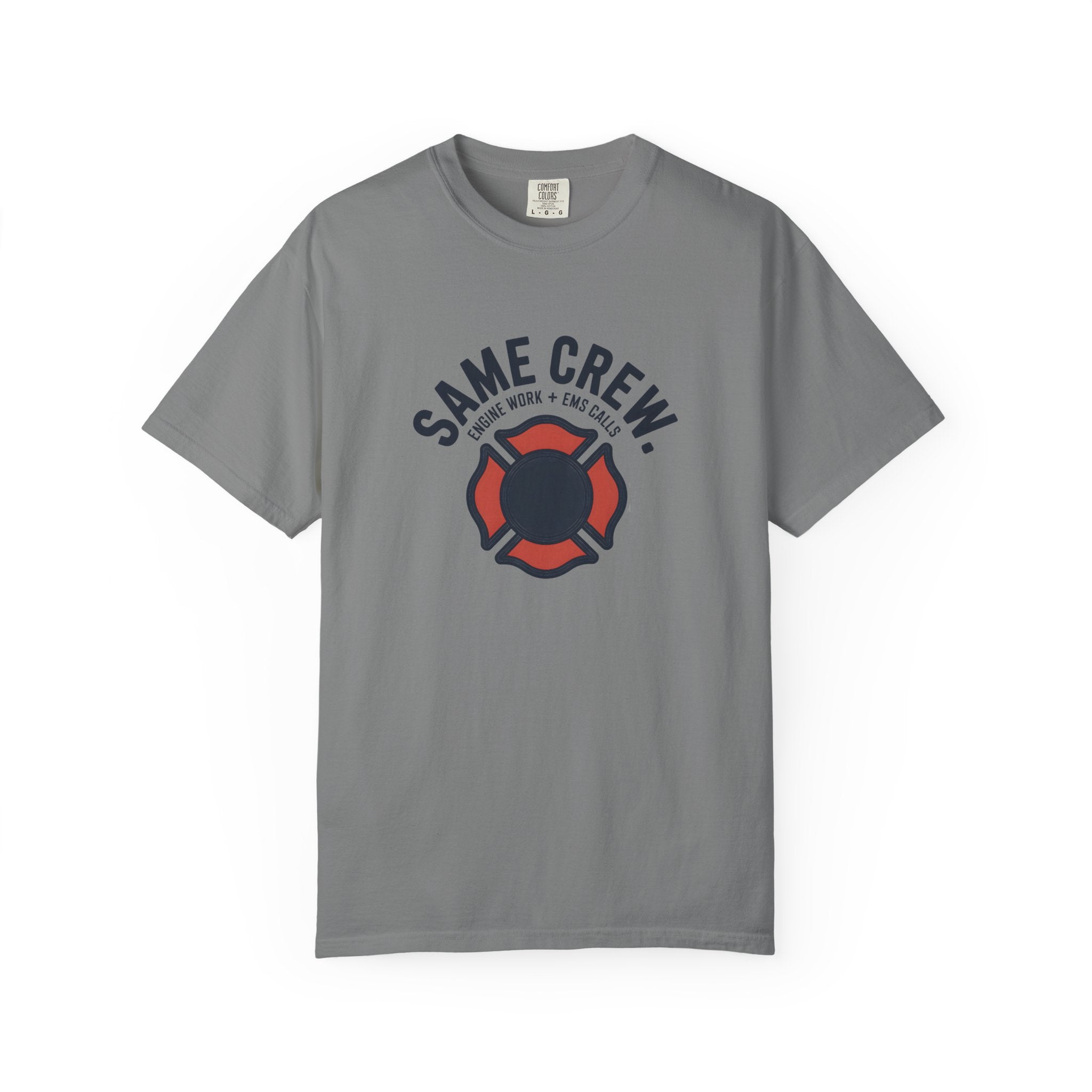 Same Crew Engine Work EMS Calls T-Shirt — alternate view 3