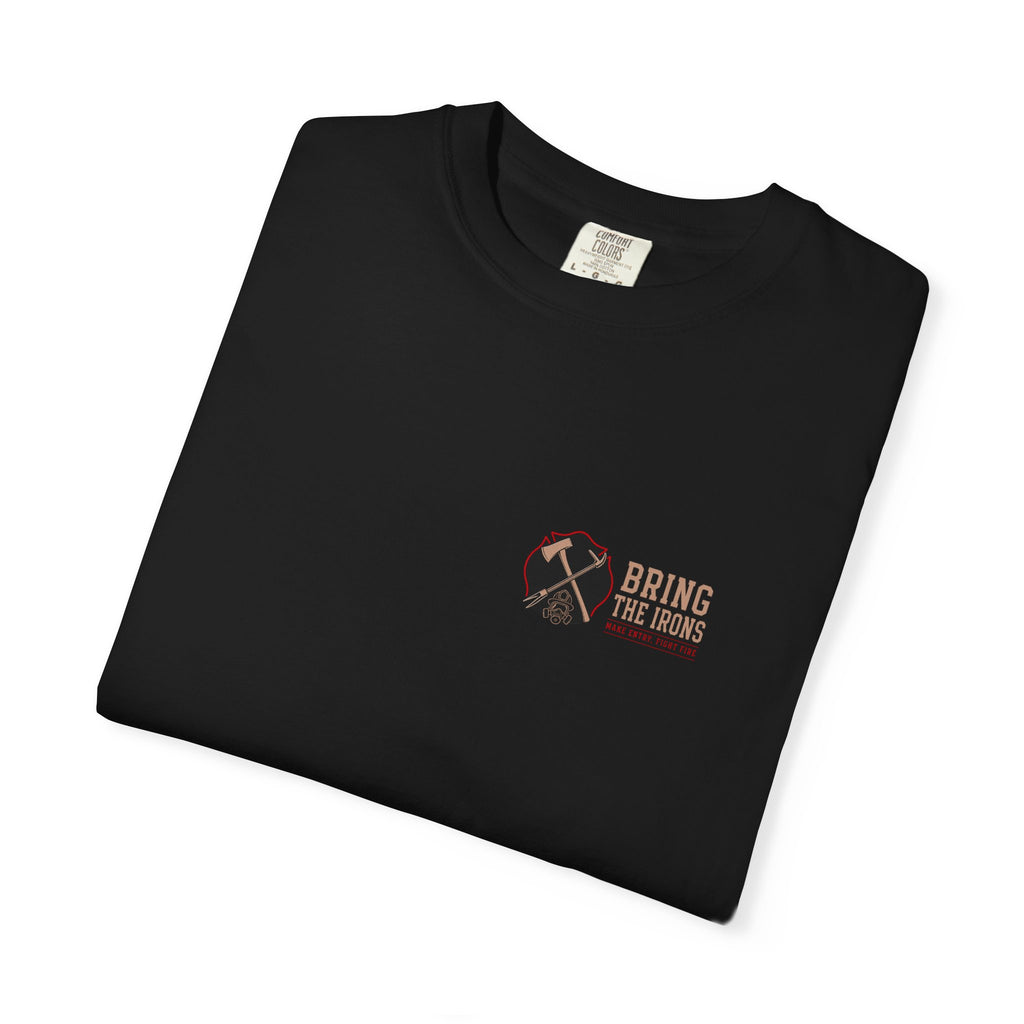Bring the Irons — The 343 Memorial Firefighter Tee — Wordmark Front