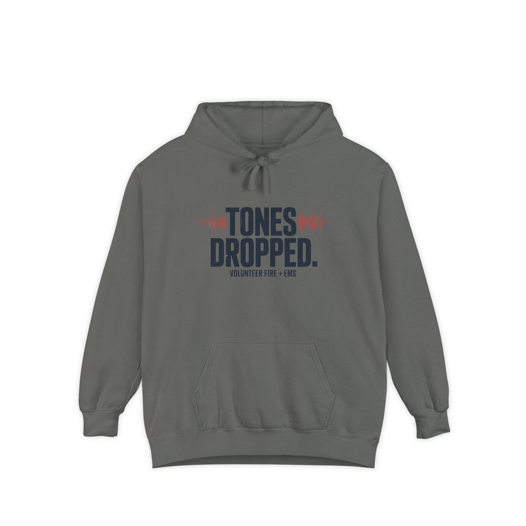 Tones Dropped Fire and EMS Hoodie — front view