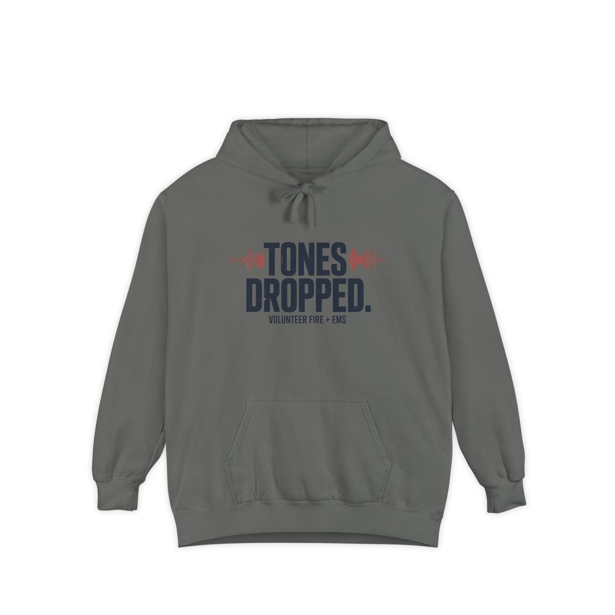 Tones Dropped Fire and EMS Hoodie — front view