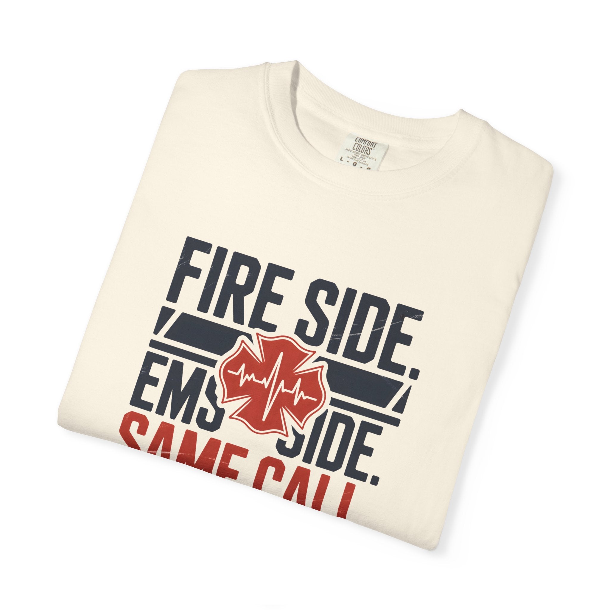Fire Side EMS Side Same Call T-Shirt — alternate view 10