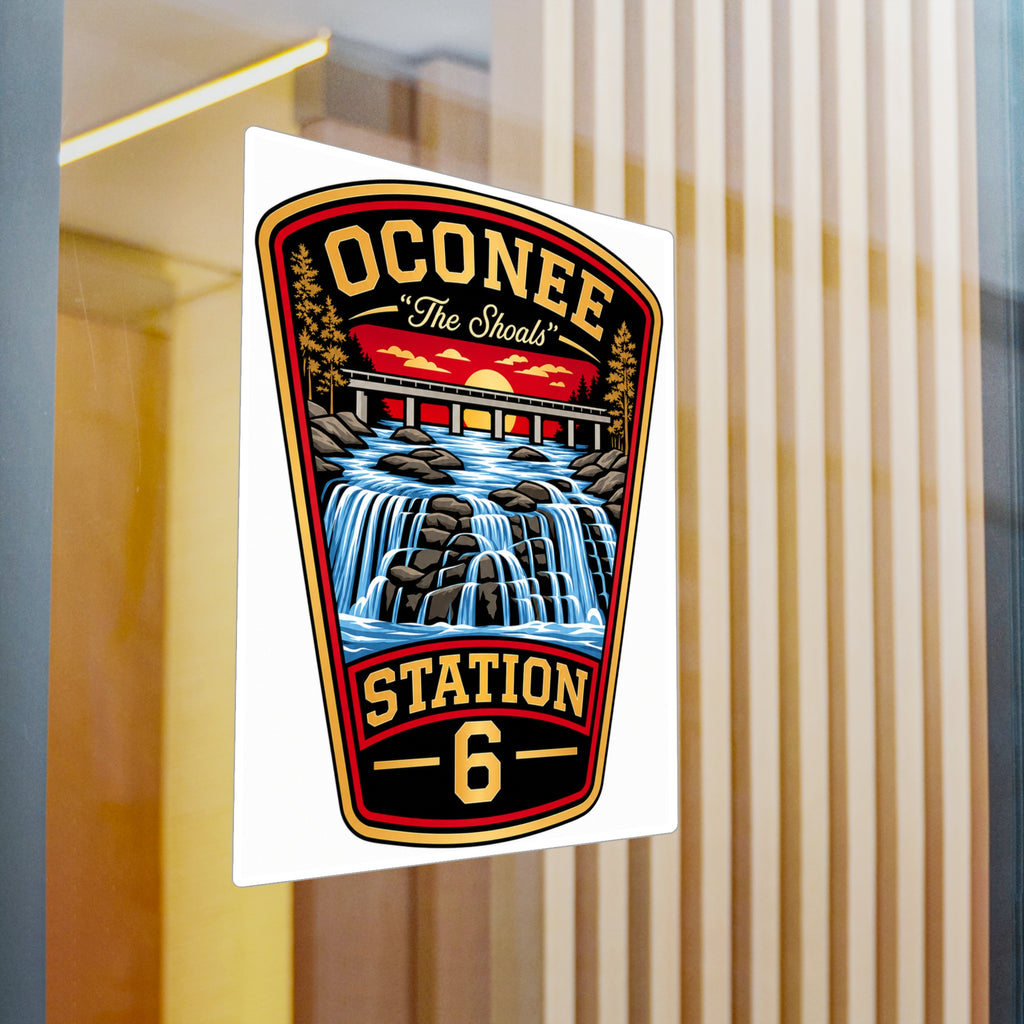 Oconee 'The Shoals' Station 6 Vinyl Decal 8x10 — alternate view 2