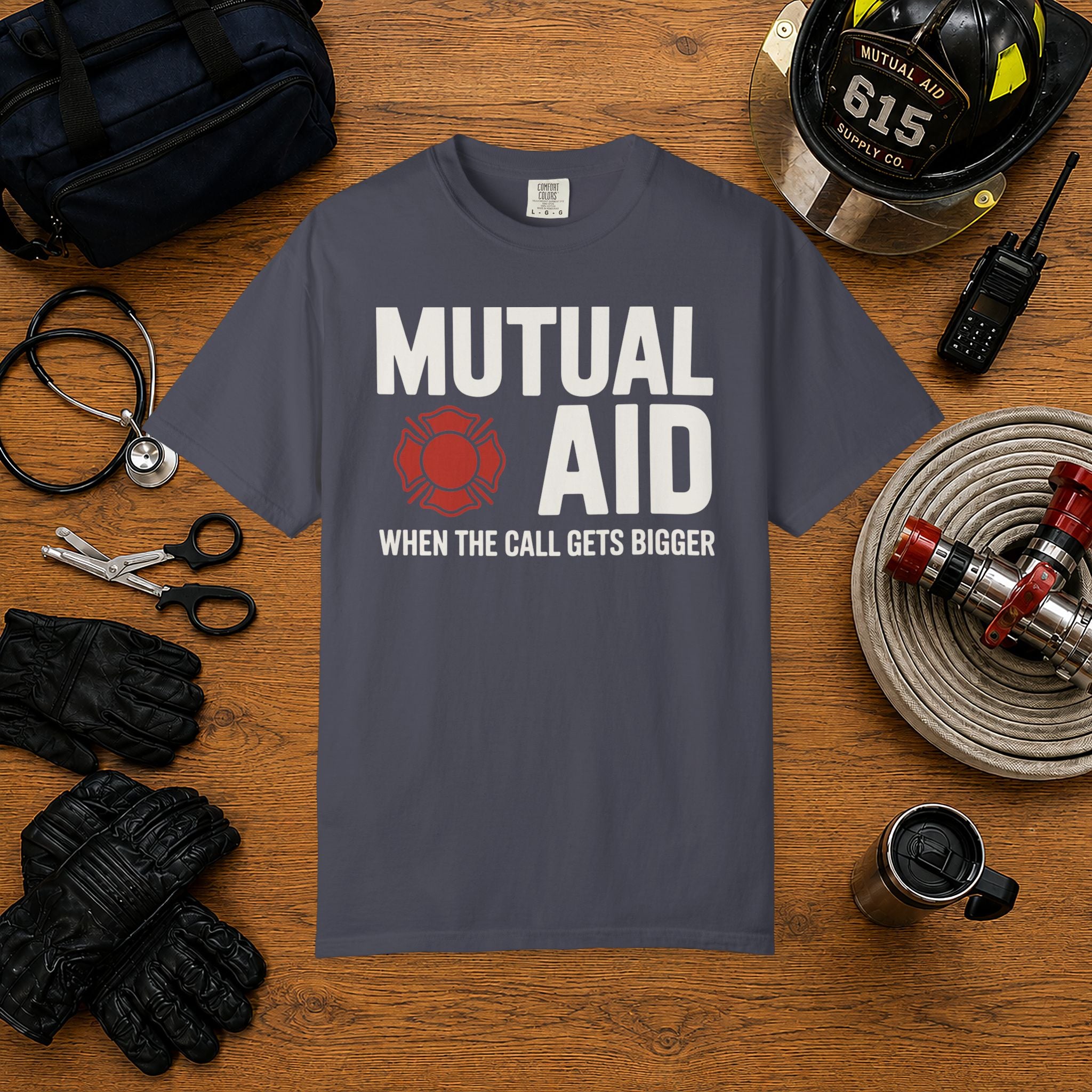 Mutual Aid Firefighter Shirt — alternate view 3