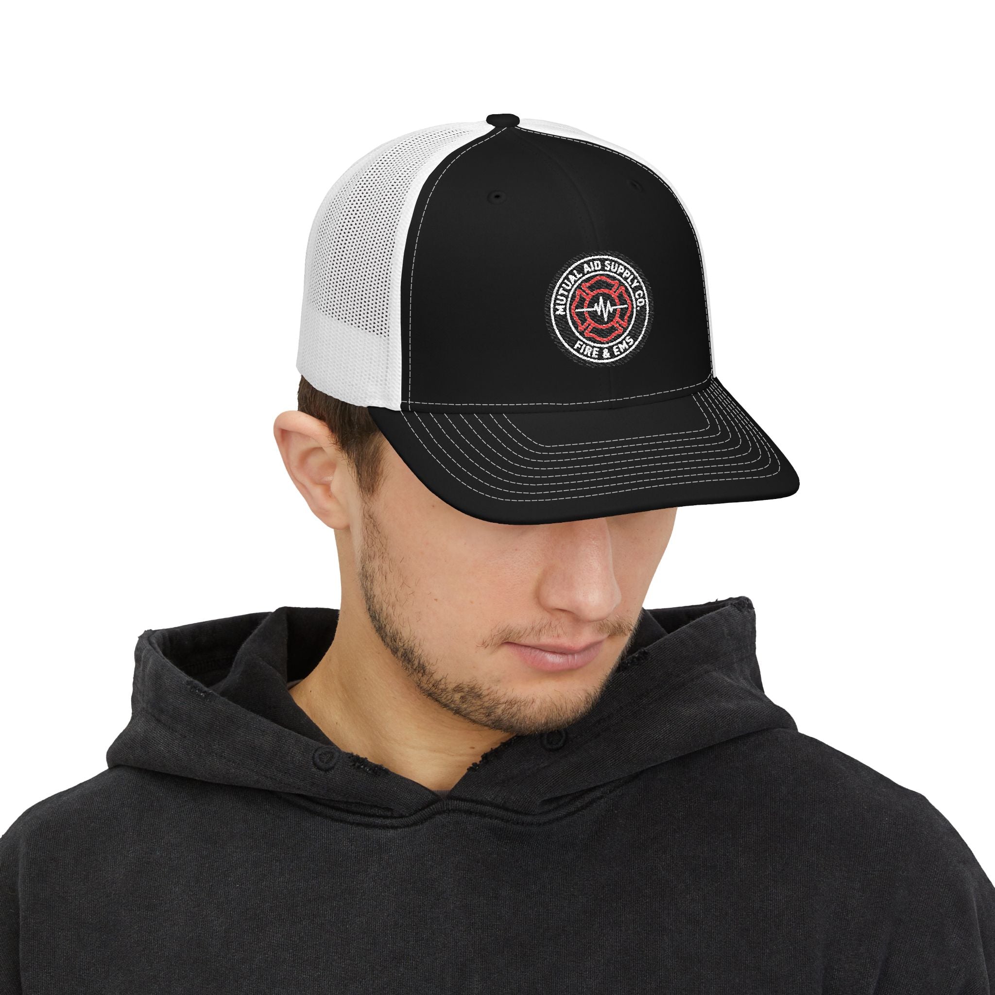 Embroidered Rescue Patch Trucker Cap — alternate view 9