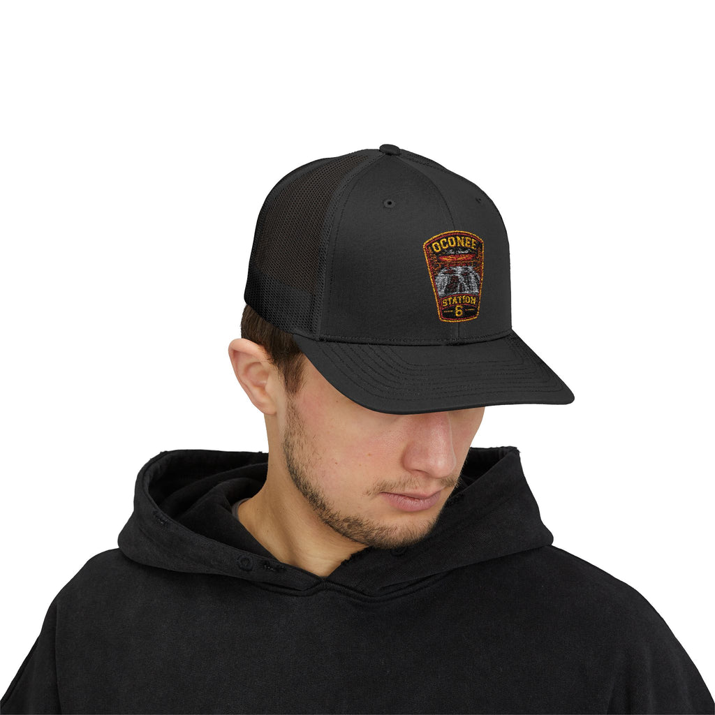 Trucker Cap O'Conner Station 8 Firefighter Patch Snapback — alternate view 3