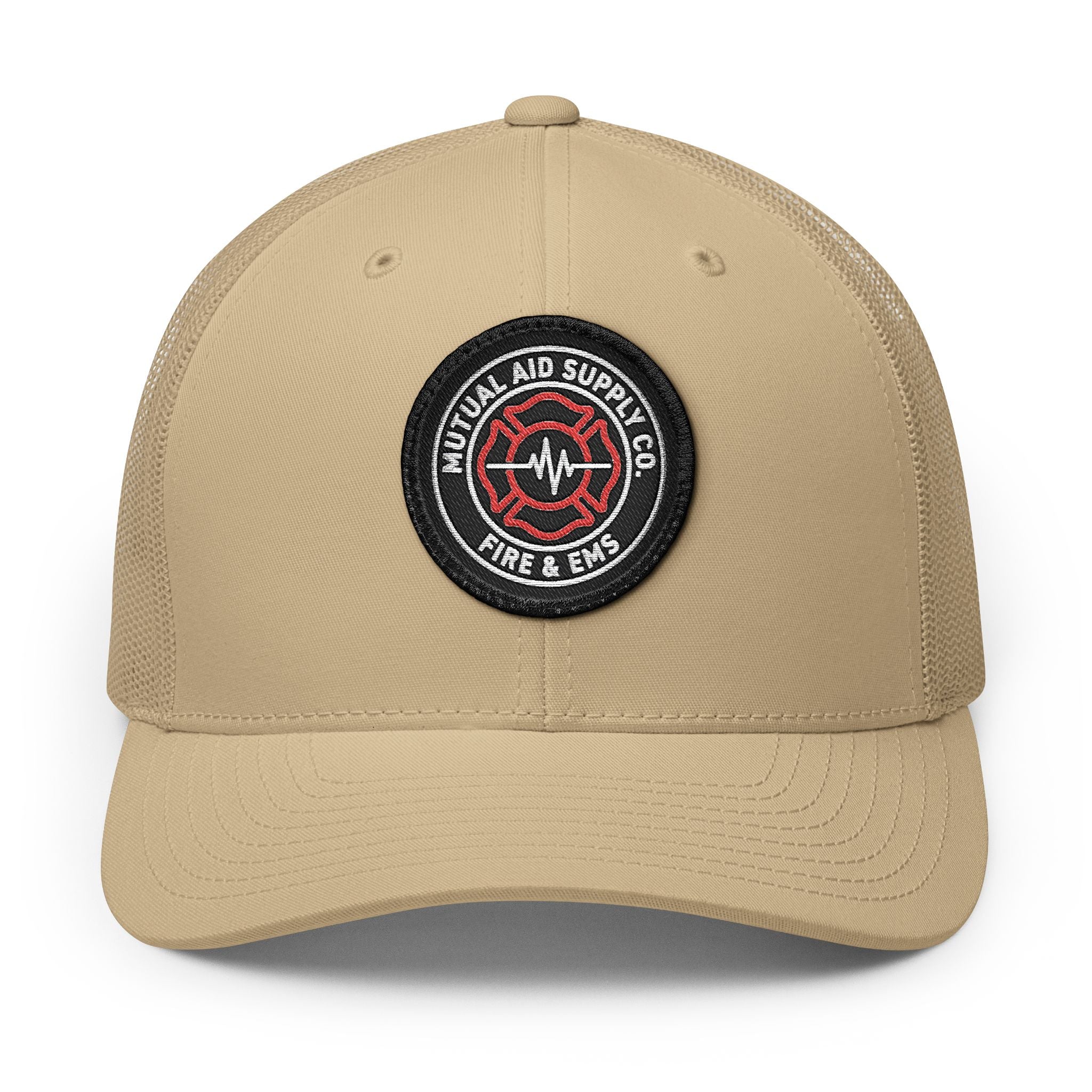 Mutual Aid Crest Patch Trucker Cap — alternate view 2