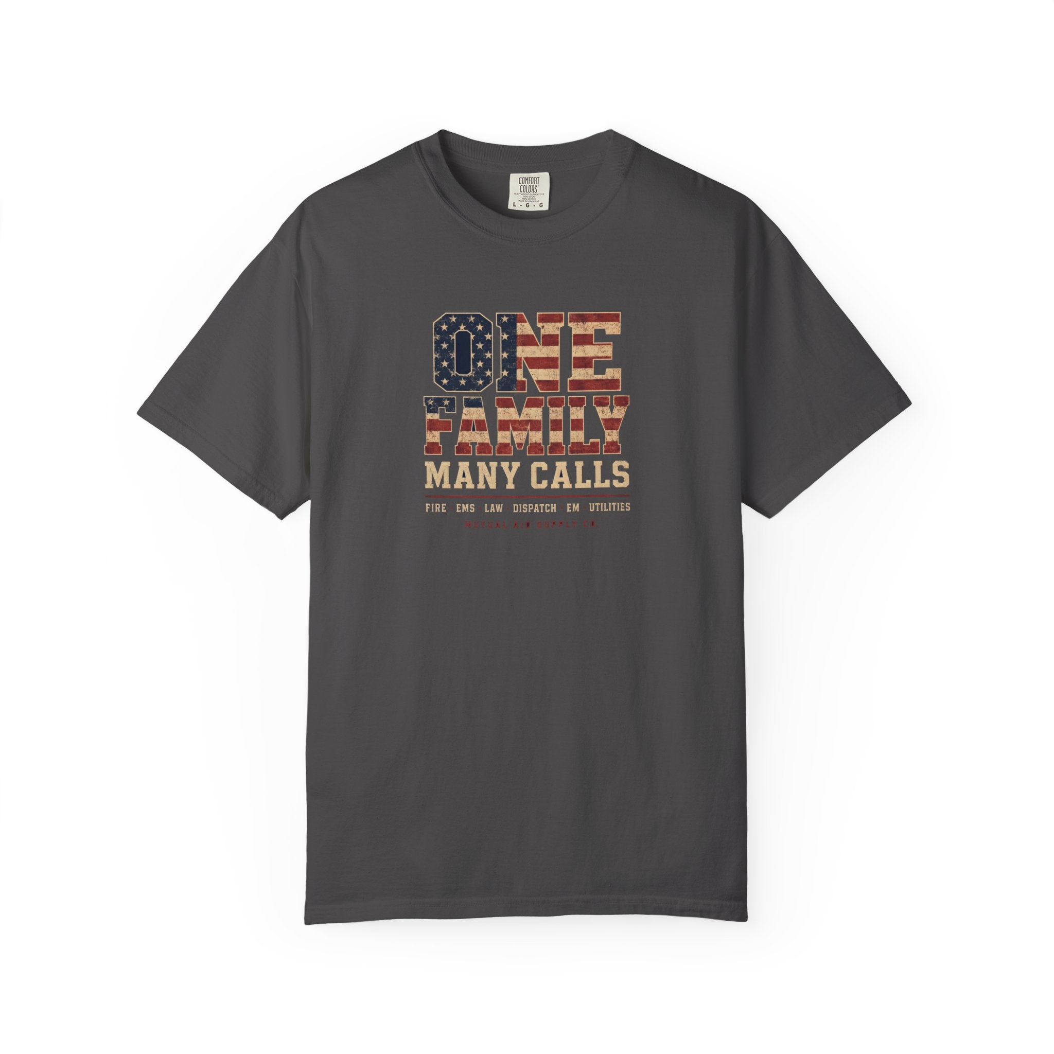 One Family, Many Calls tee — alternate view 2