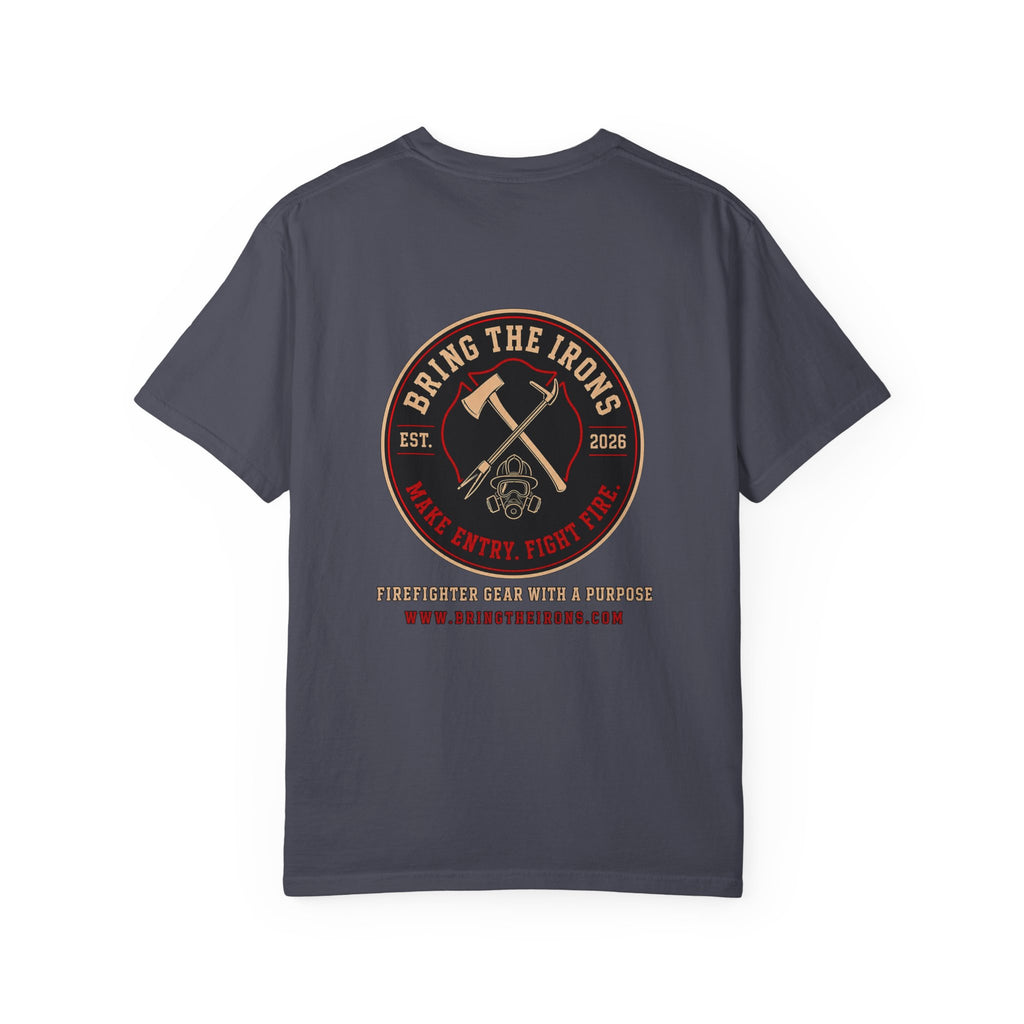 Bring the Irons — Signature Firefighter Tee — Seal Front