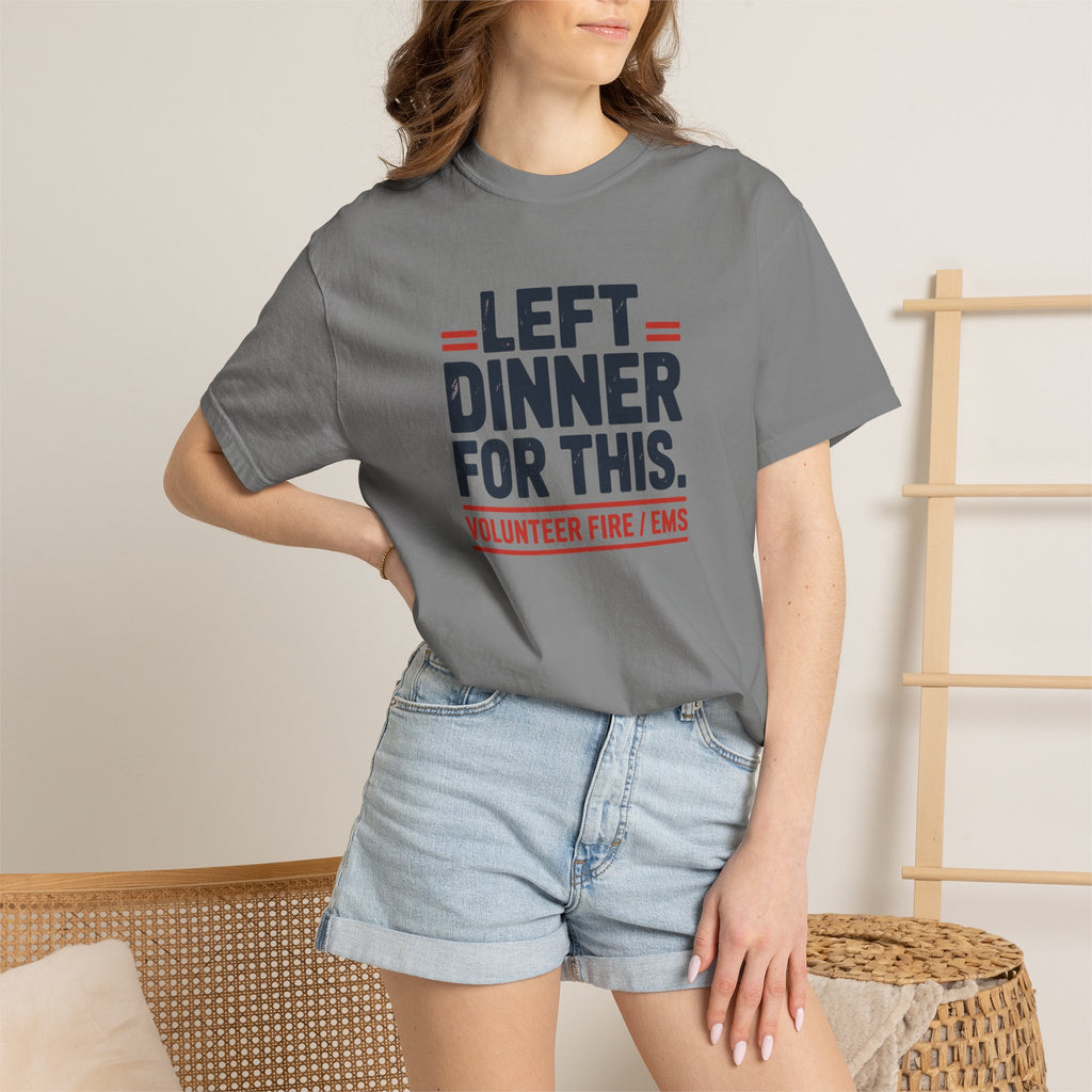 Left Dinner For This Fire and EMS Shirt — alternate view 14
