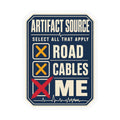 Artifact Source funny paramedic ECG artifact sticker — front product view