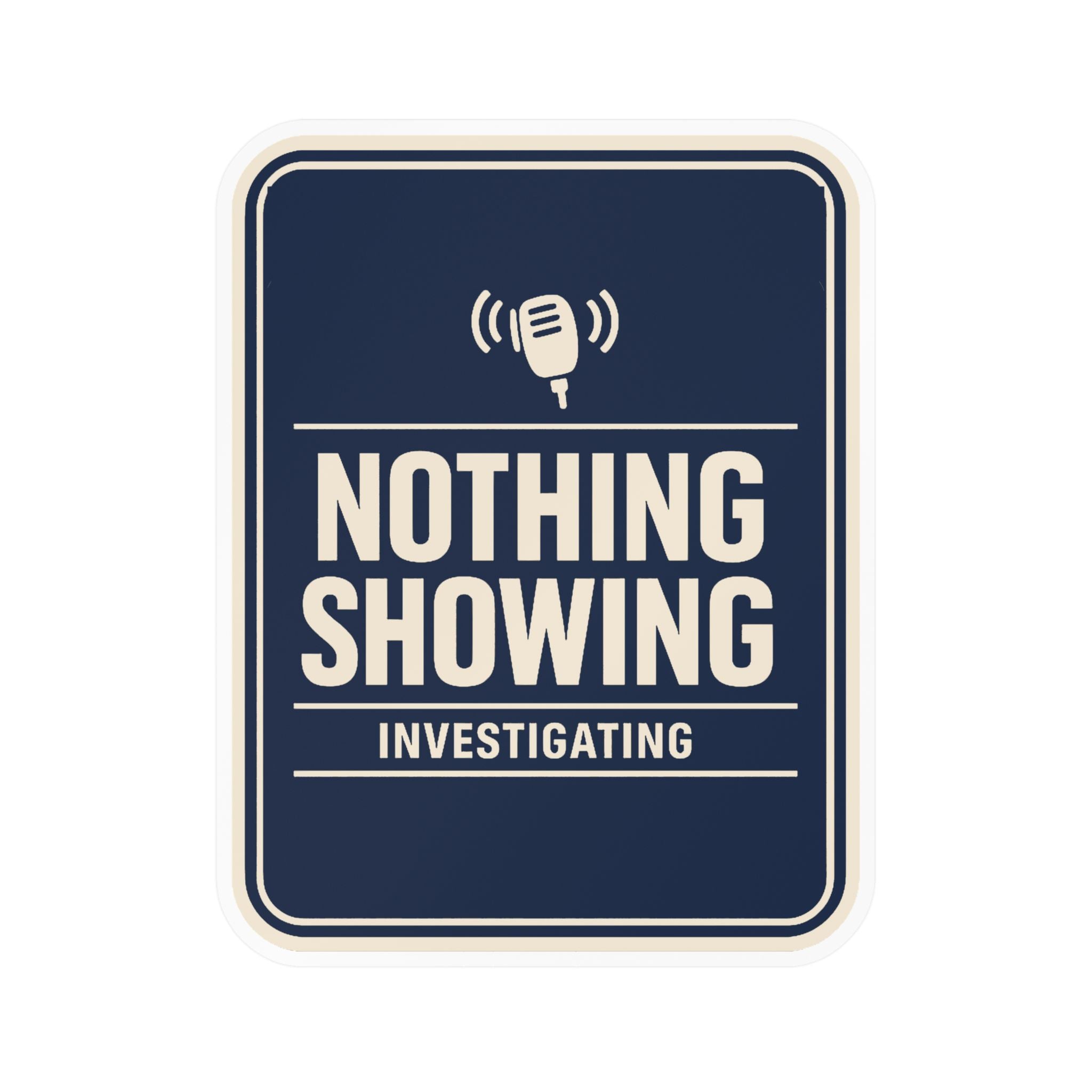 Firefighter radio traffic sticker with handheld microphone and transmission arcs