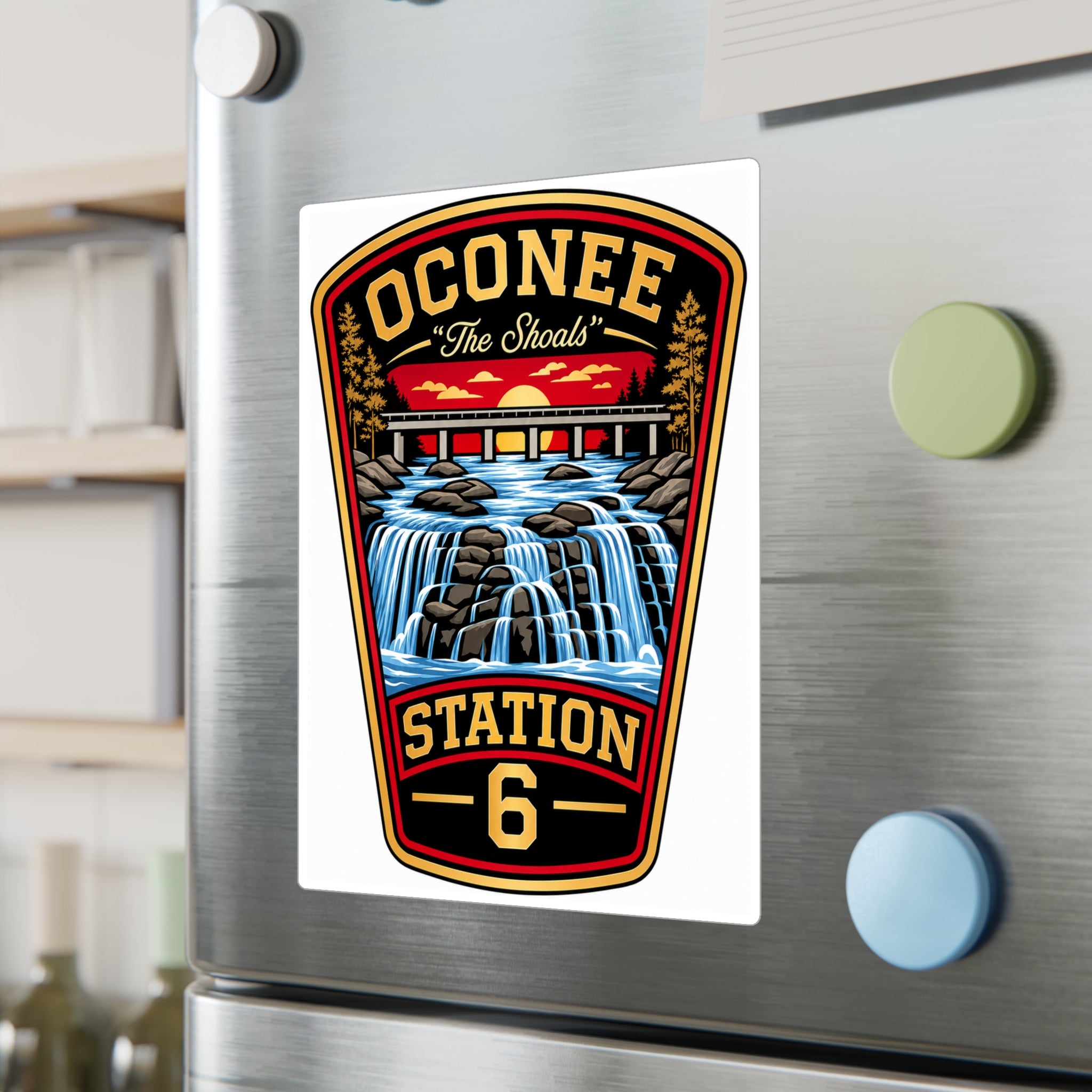 Oconee 'The Shoals' Station 6 Vinyl Decal 8x10 — alternate view 3
