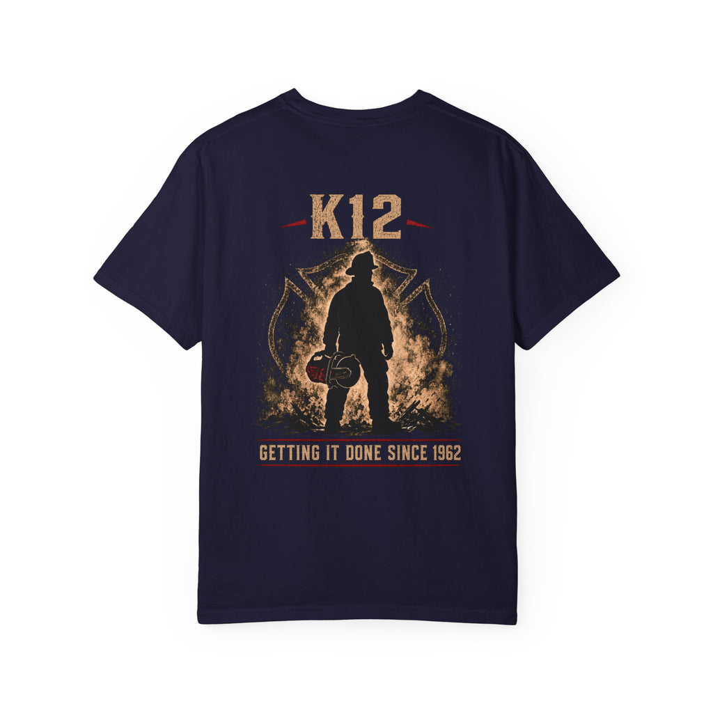 Bring the Irons — K12 Firefighter Tee — Wordmark Front