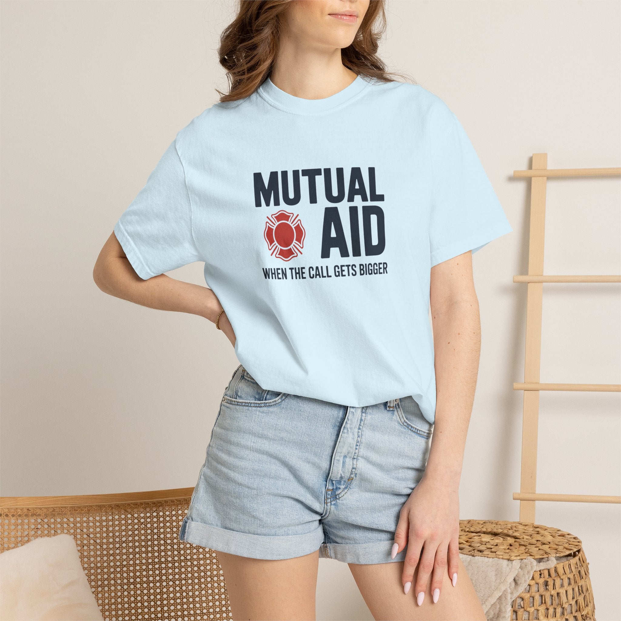 Mutual Aid Firefighter Shirt When The Call Gets Bigger — alternate view 17