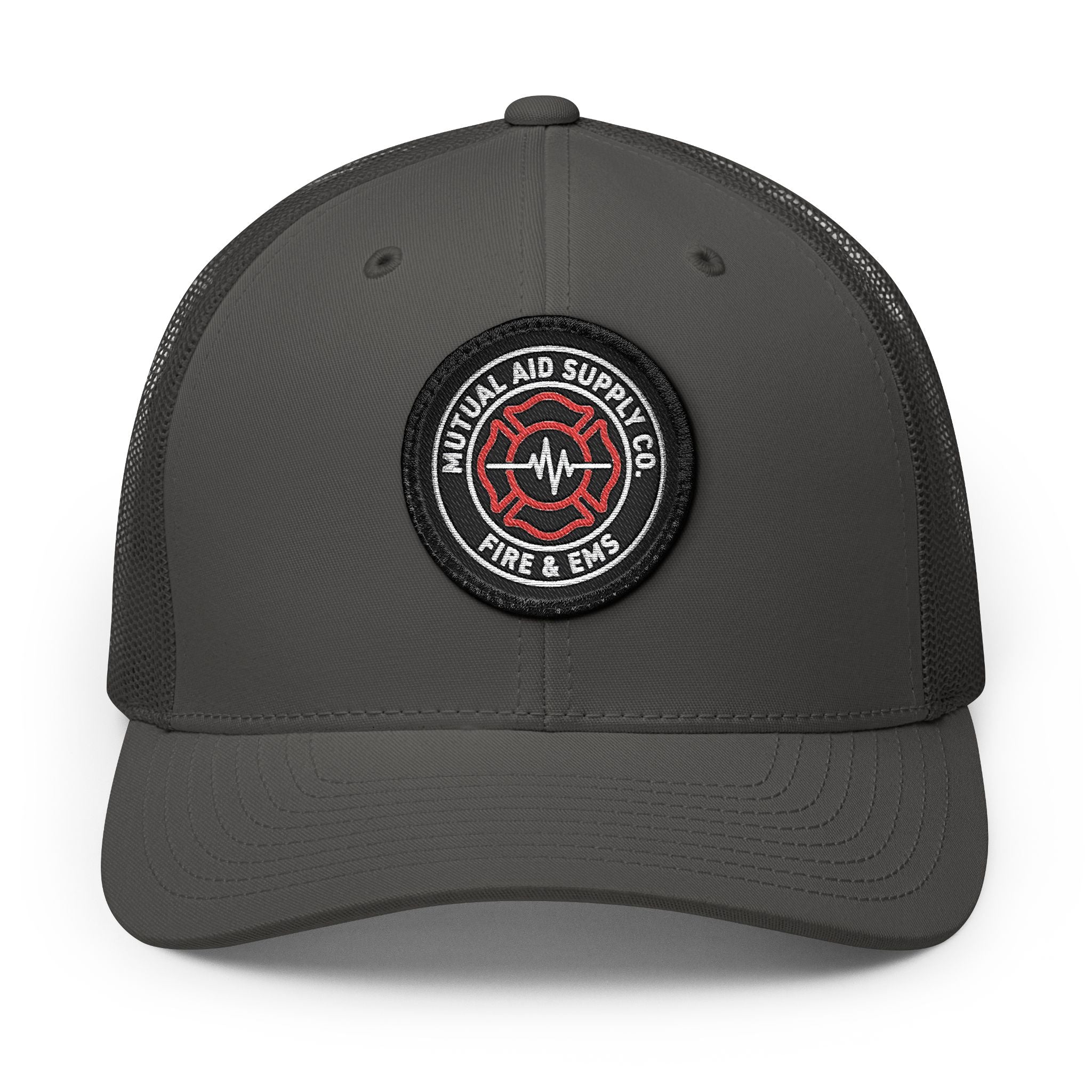 Mutual Aid Crest Patch Trucker Cap — alternate view 4