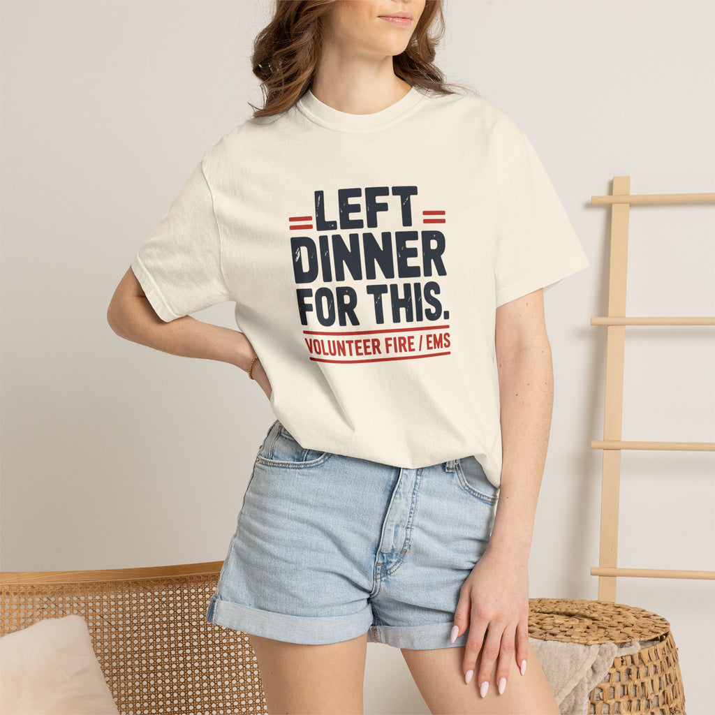 Left Dinner For This Fire and EMS Shirt — alternate view 11