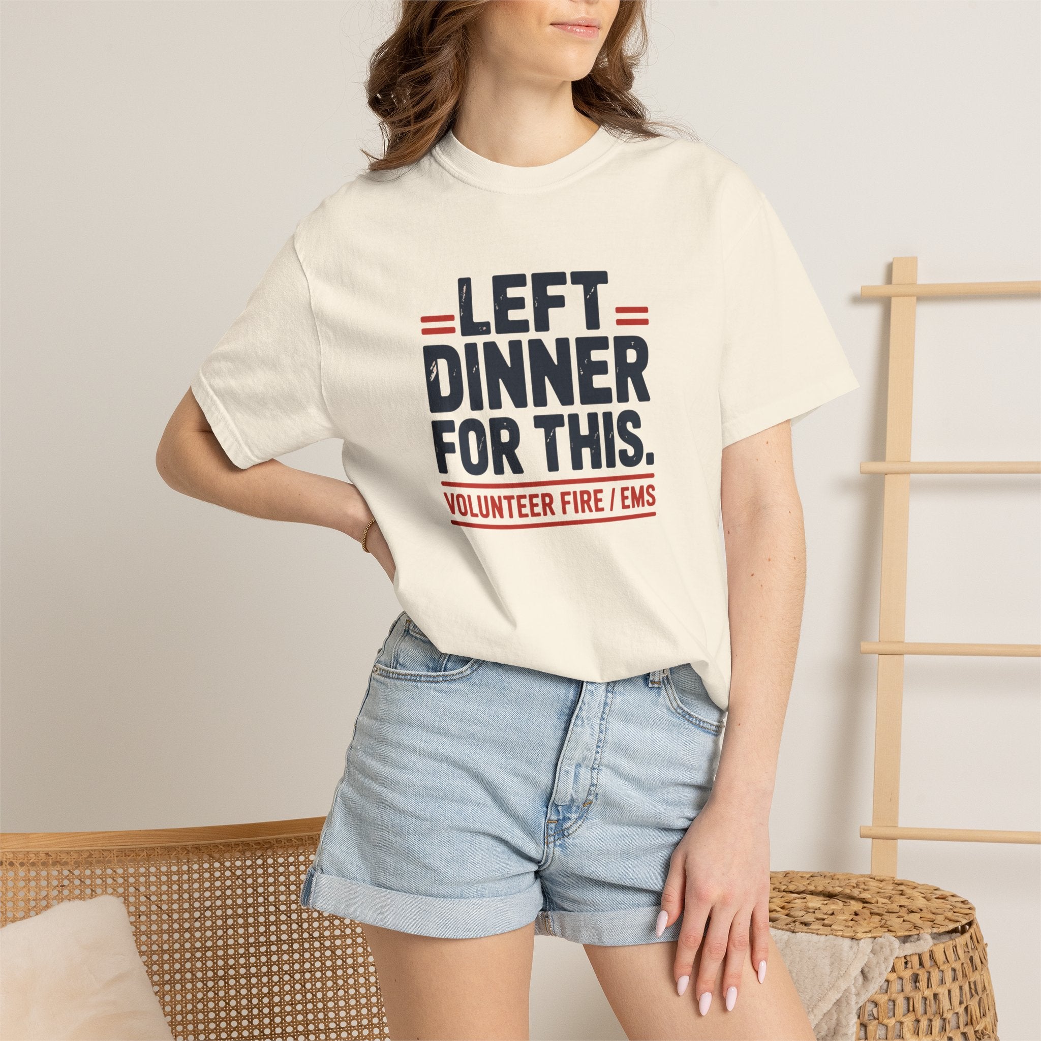 Left Dinner For This Fire and EMS Shirt — alternate view 11