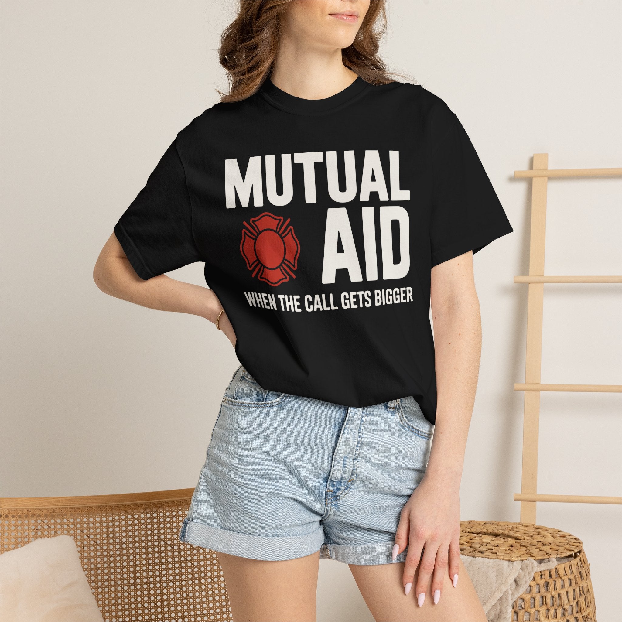 Mutual Aid Firefighter Shirt — alternate view 4