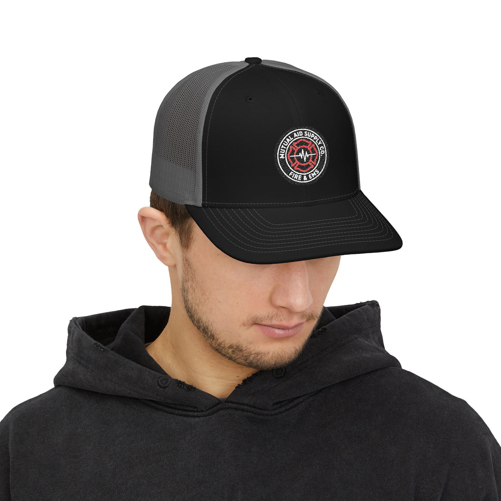 Embroidered Rescue Patch Trucker Cap — alternate view 15