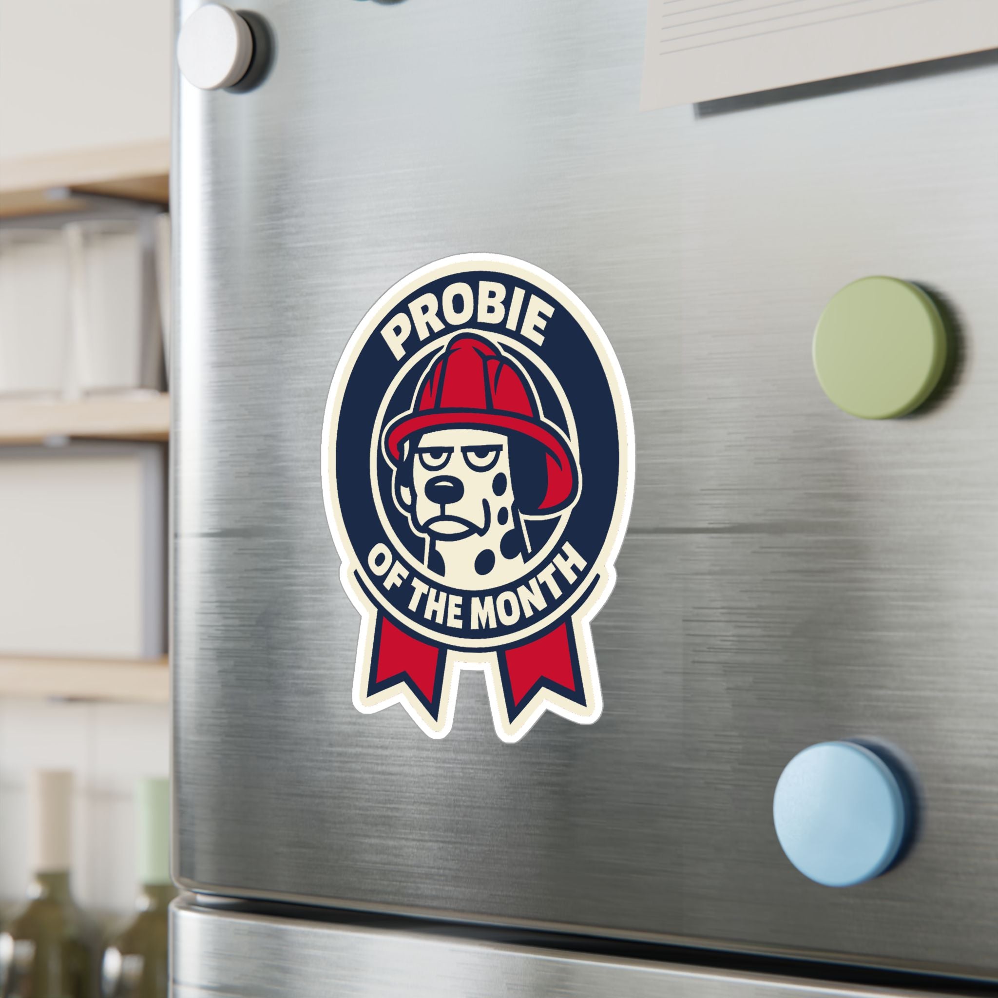 Mutual Aid Supply Co Probie of the Month firefighter sticker