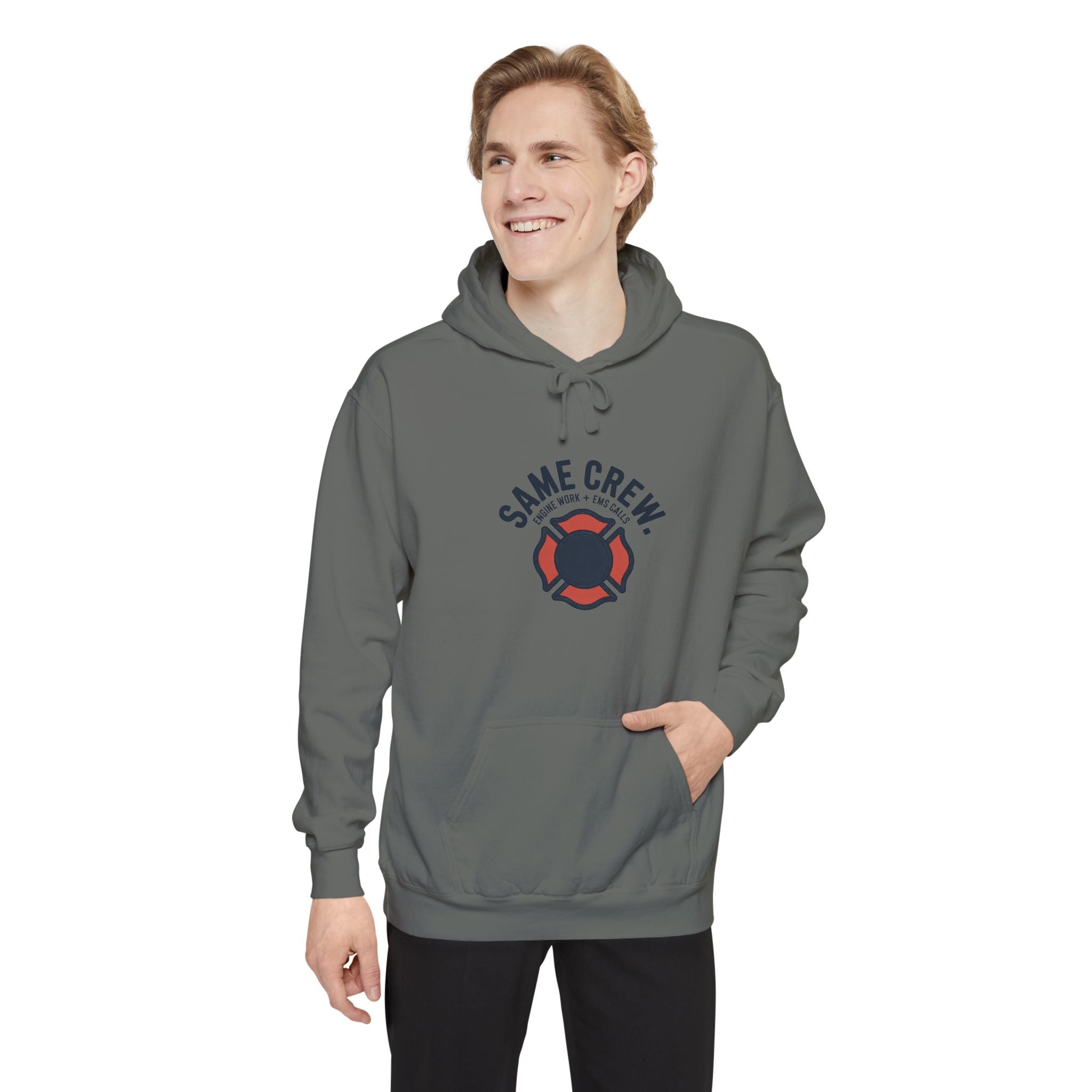 Same Crew Engine Work EMS Calls Hoodie — alternate view 8