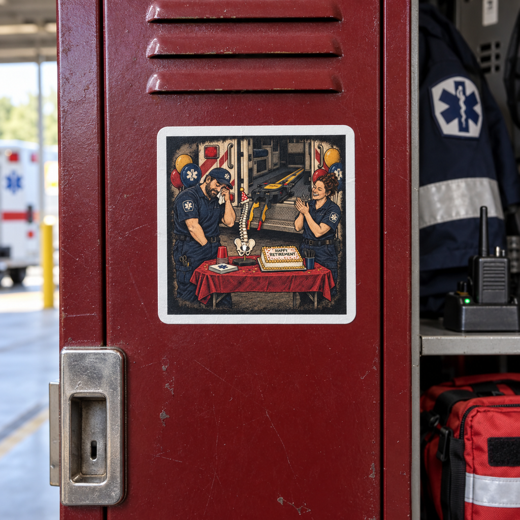 Happy Retirement — EMS Vinyl Sticker