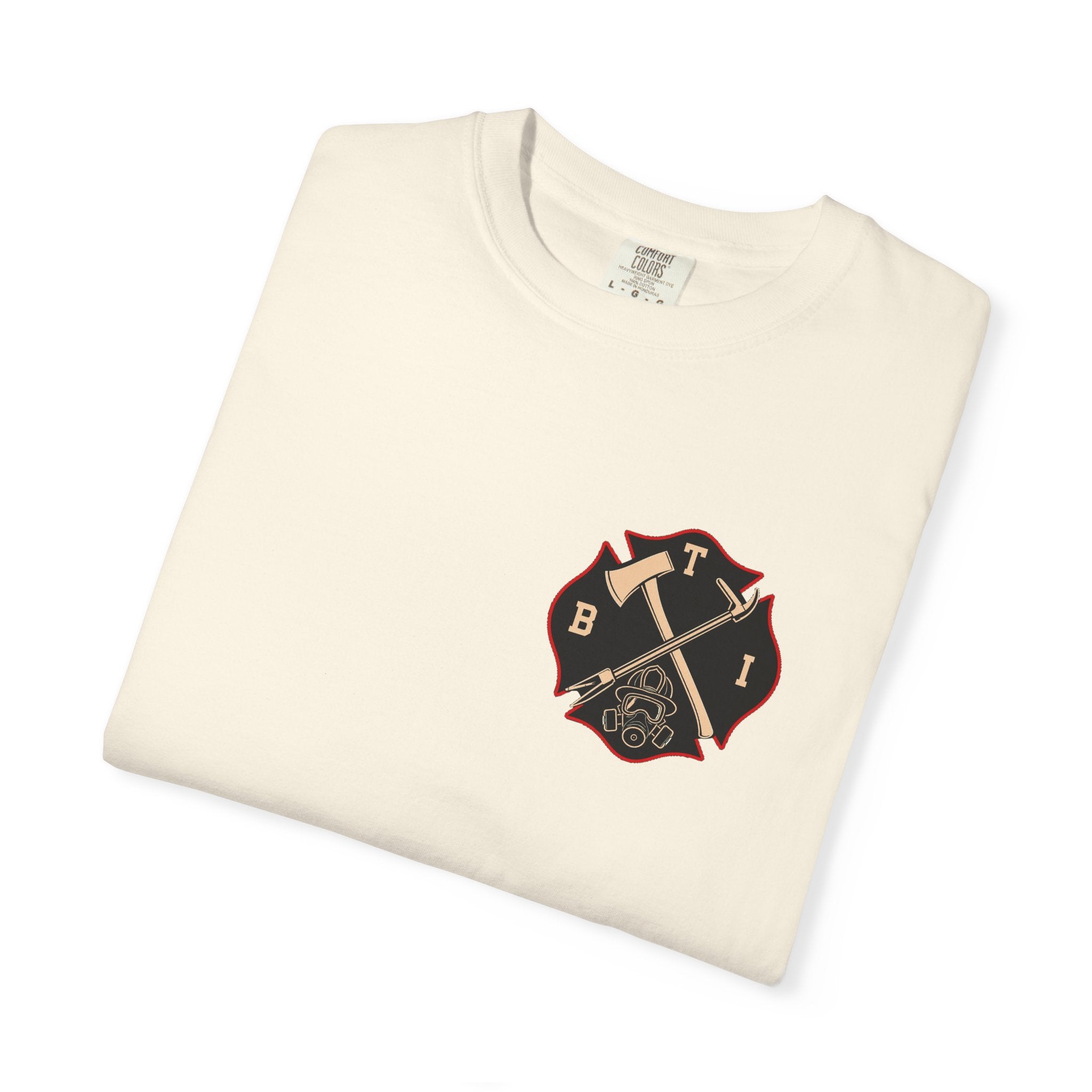 Bring the Irons — Stretch the Line Firefighter Tee