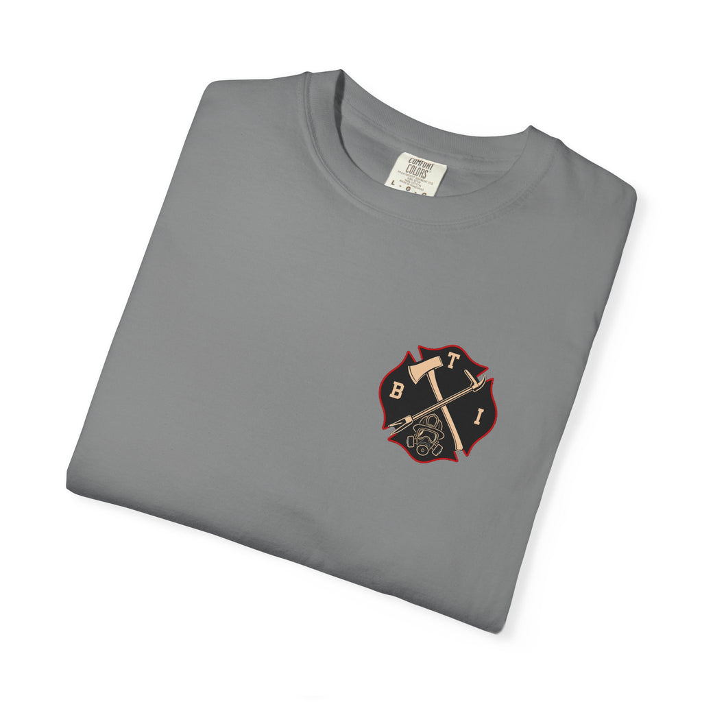 Bring the Irons — Thin Red Line Firefighter Tee