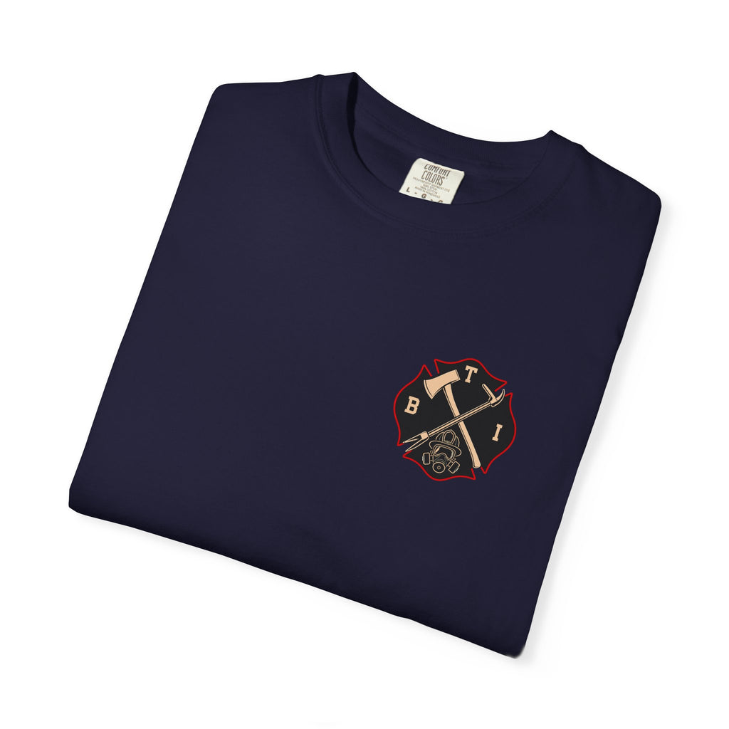Bring the Irons — Thin Red Line Firefighter Tee