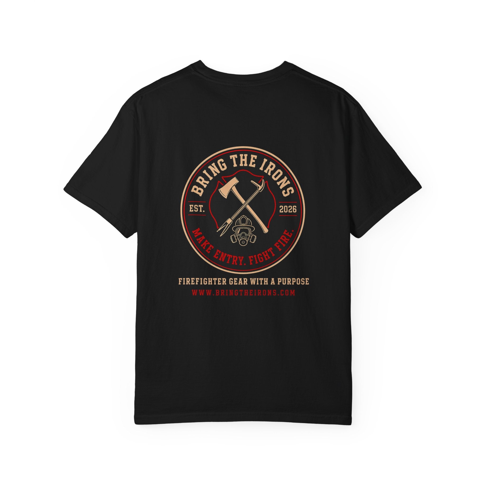 Bring the Irons — Signature Firefighter Tee — Seal Front