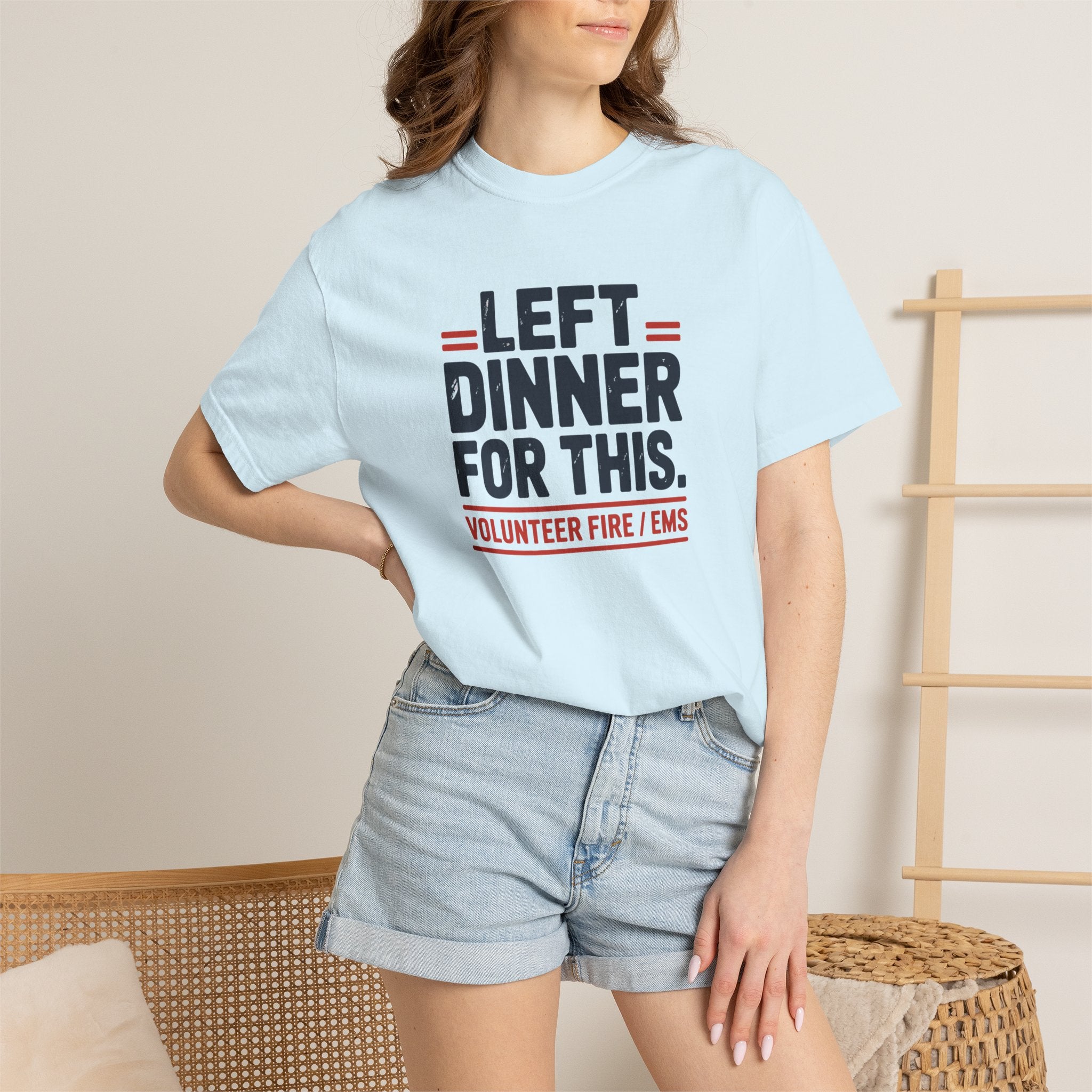 Left Dinner For This Fire and EMS Shirt — alternate view 17