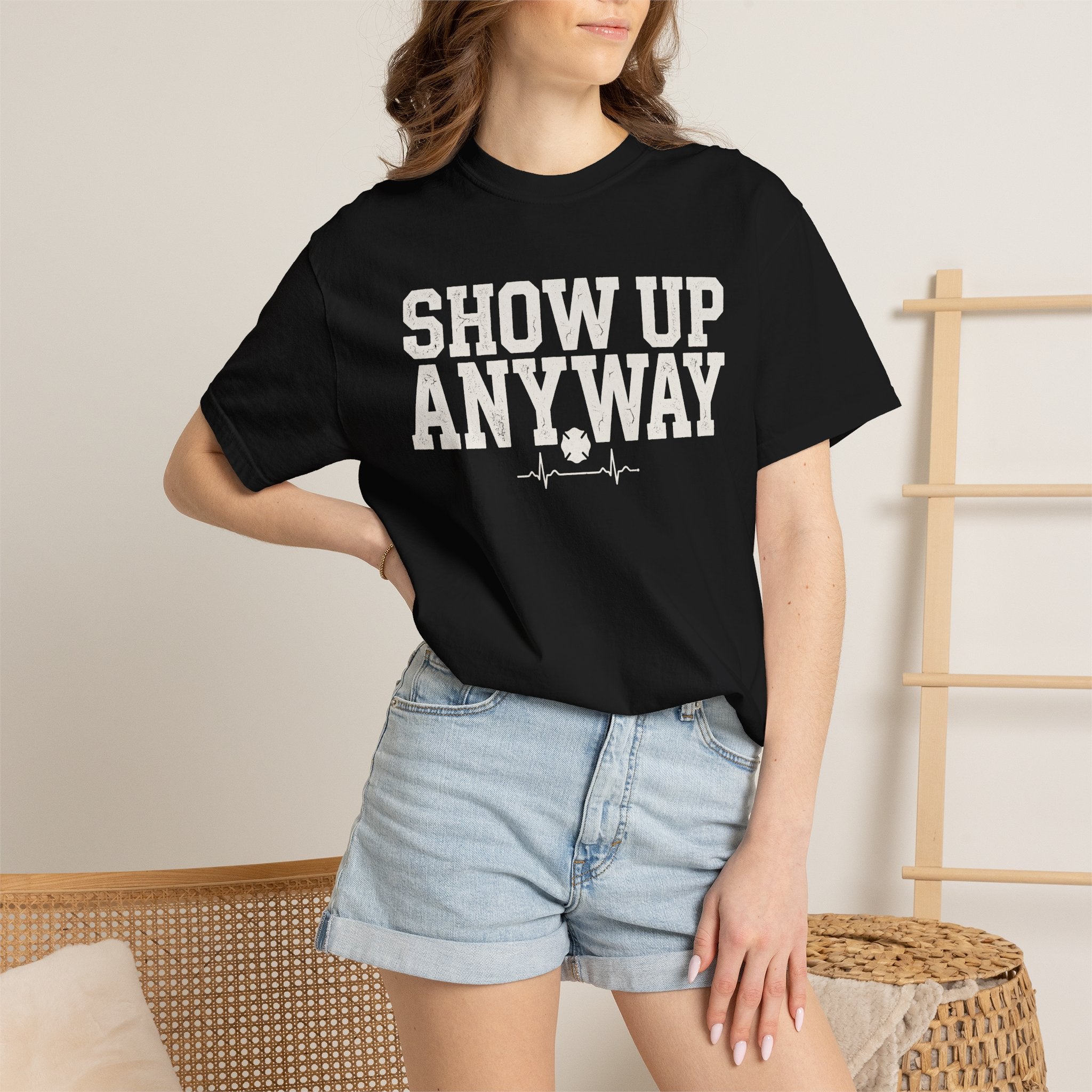 Show Up Anyway tee — alternate view 4