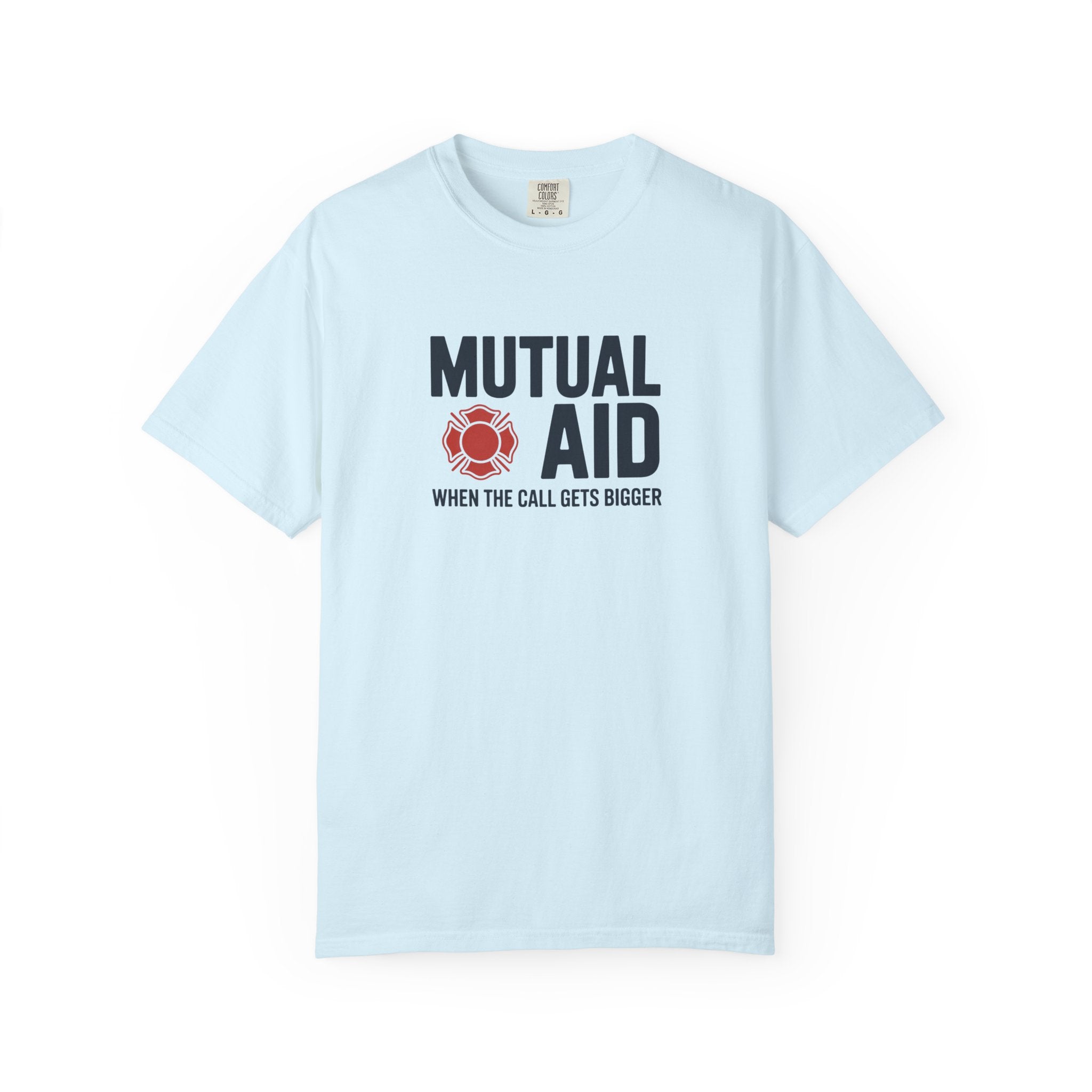 Mutual Aid Firefighter Shirt When The Call Gets Bigger — alternate view 4