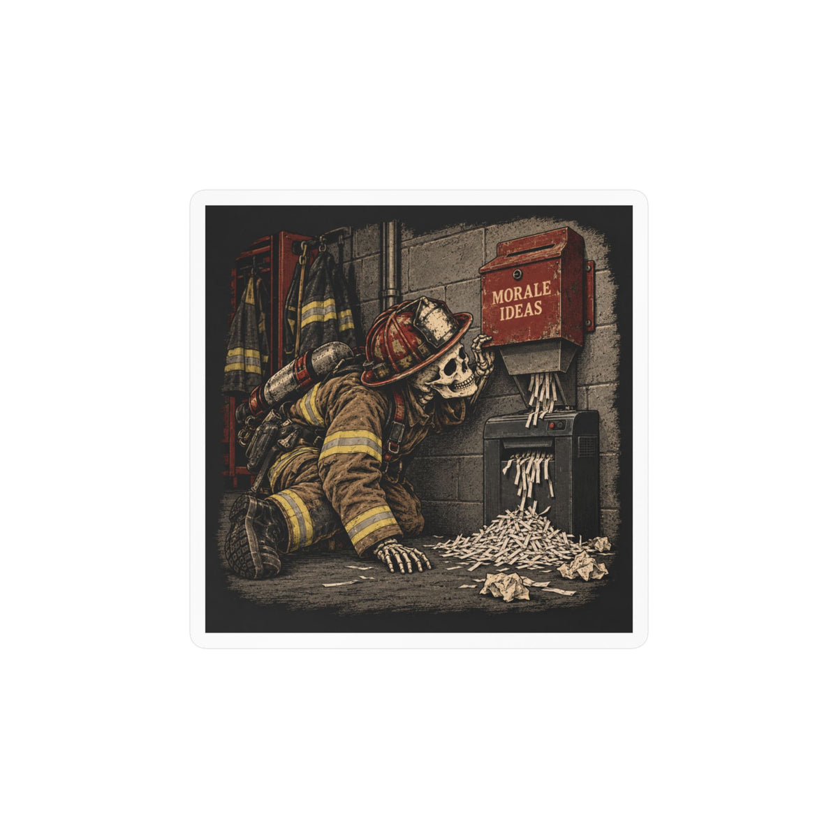 Morale Committee — Firefighter Vinyl Sticker