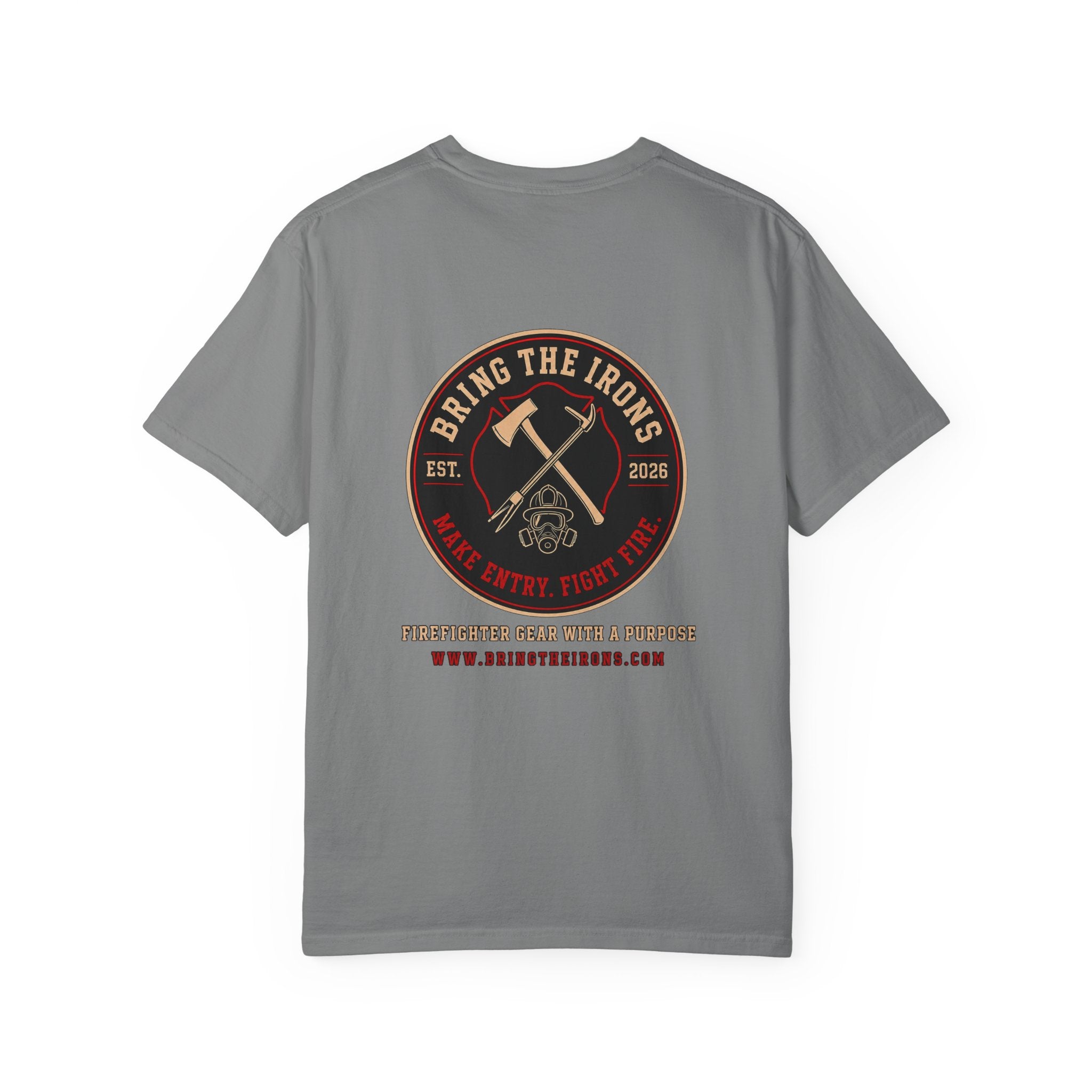 Bring the Irons — Signature Firefighter Tee — Seal Front