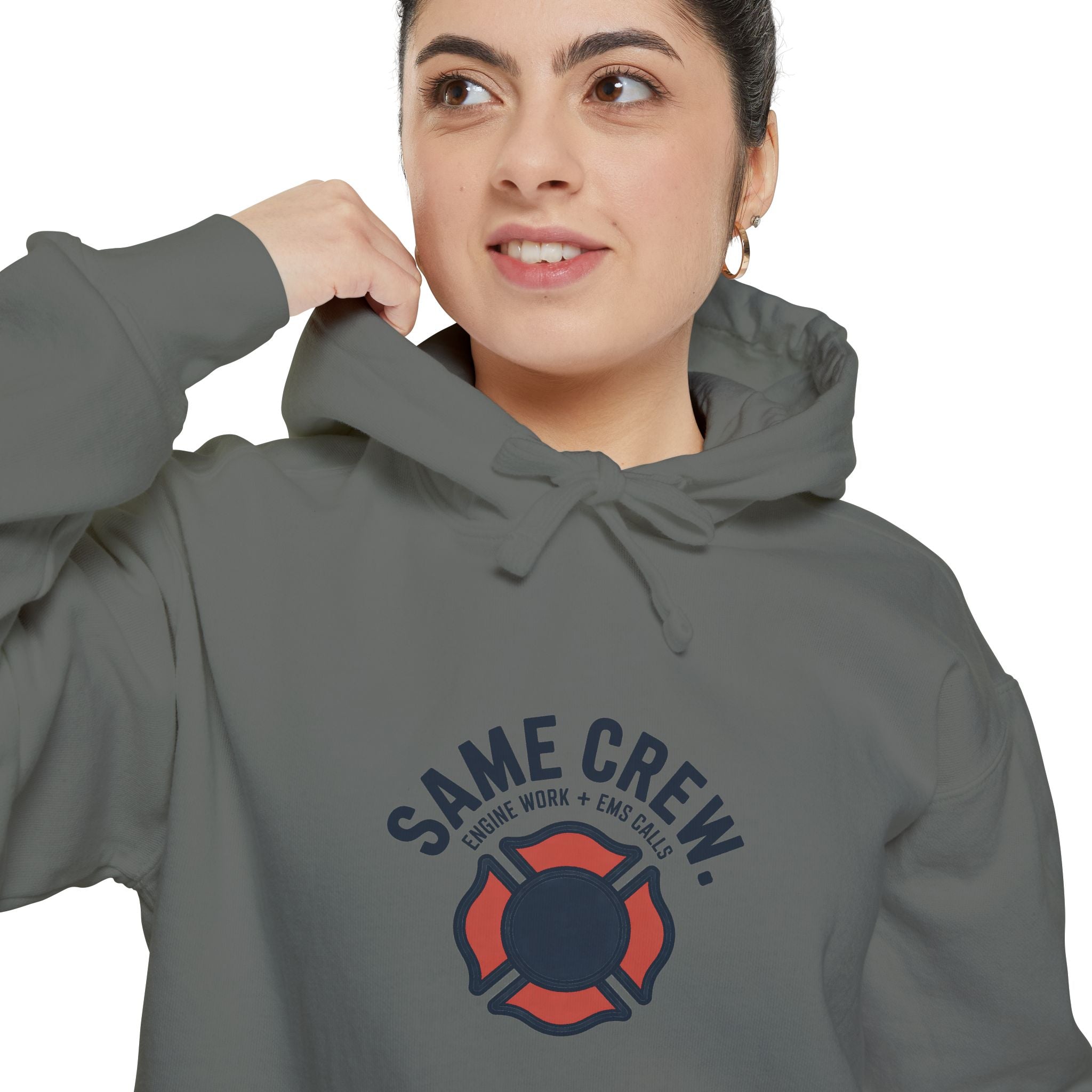 Same Crew Engine Work EMS Calls Hoodie — alternate view 7