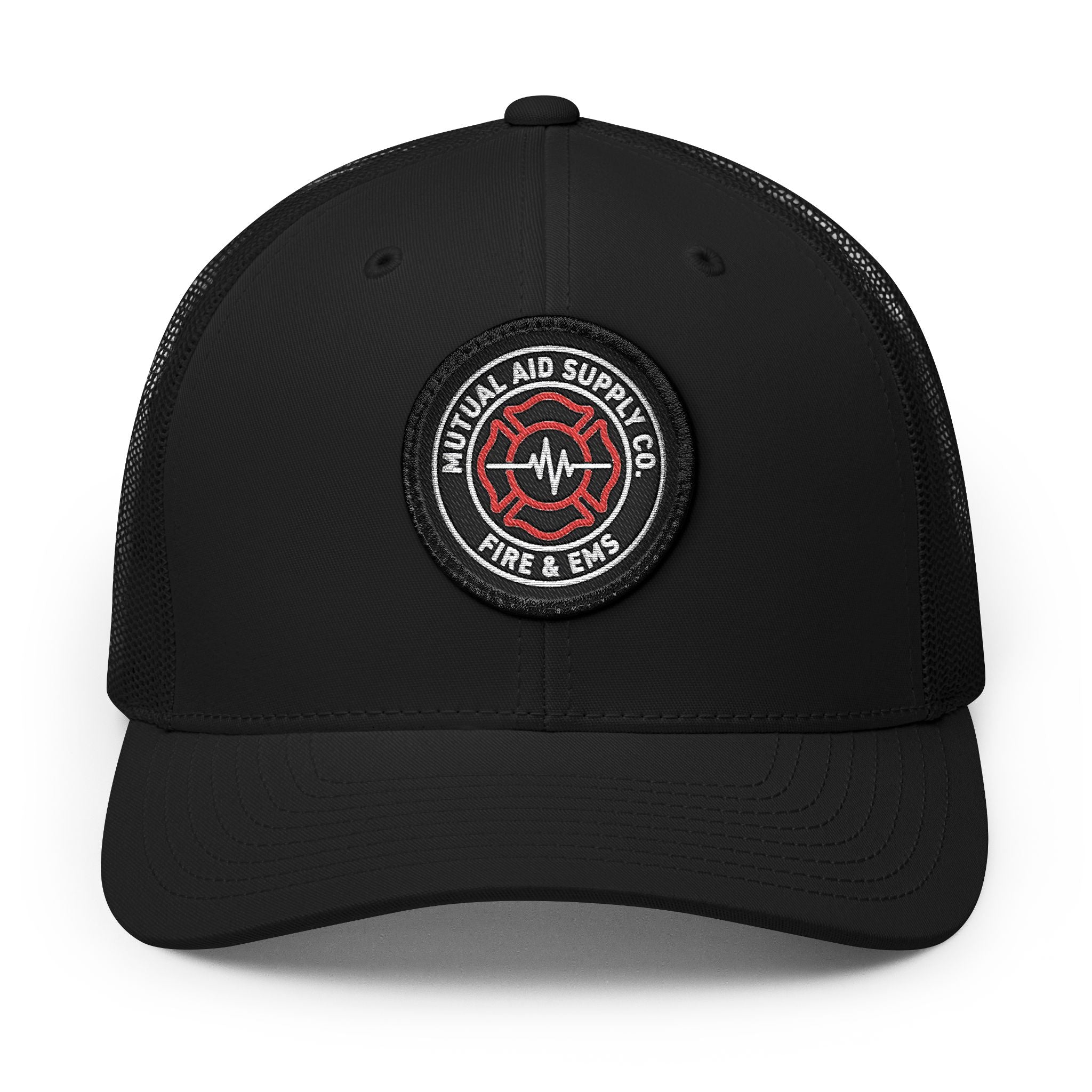 Mutual Aid Crest Patch Trucker Cap — alternate view 3