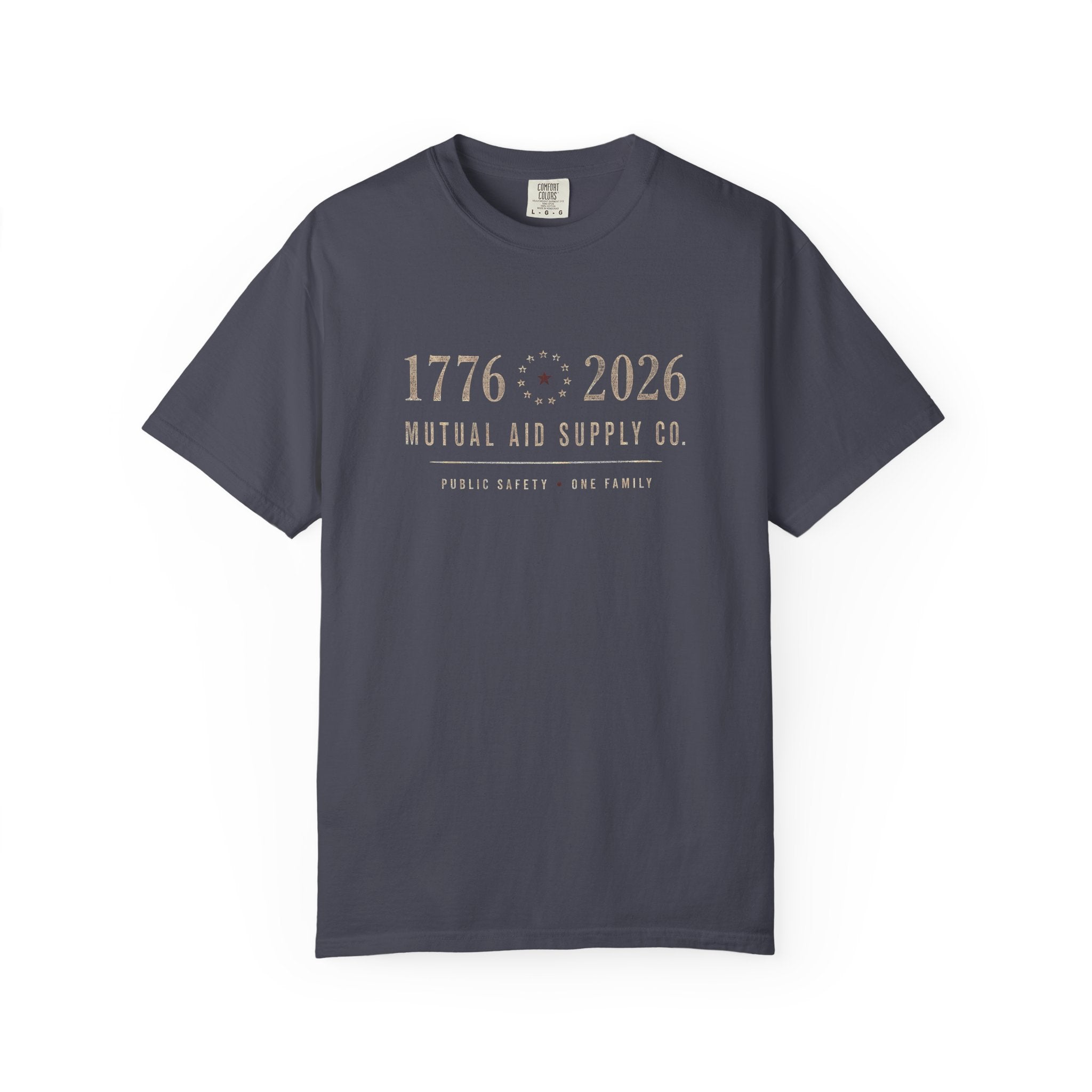 1776–2026 Public Safety 250th tee — alternate view 3