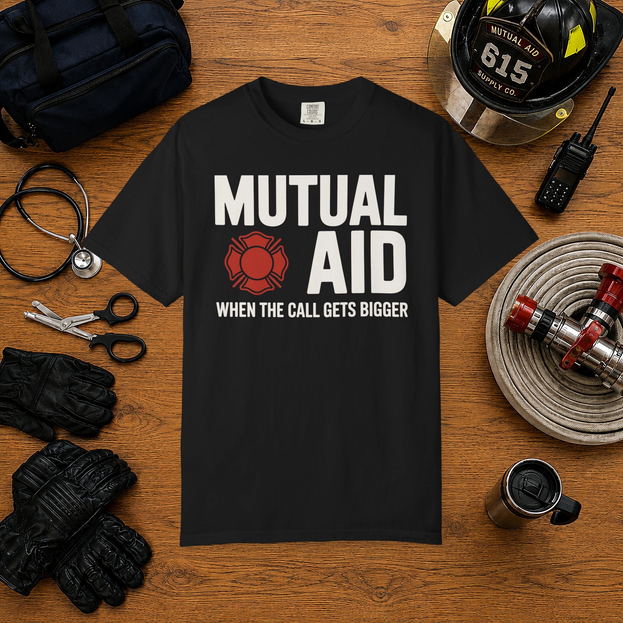 Mutual Aid Firefighter Shirt — alternate view 2