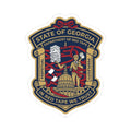 State of Georgia In Red Tape We Trust spoof seal on a sticker