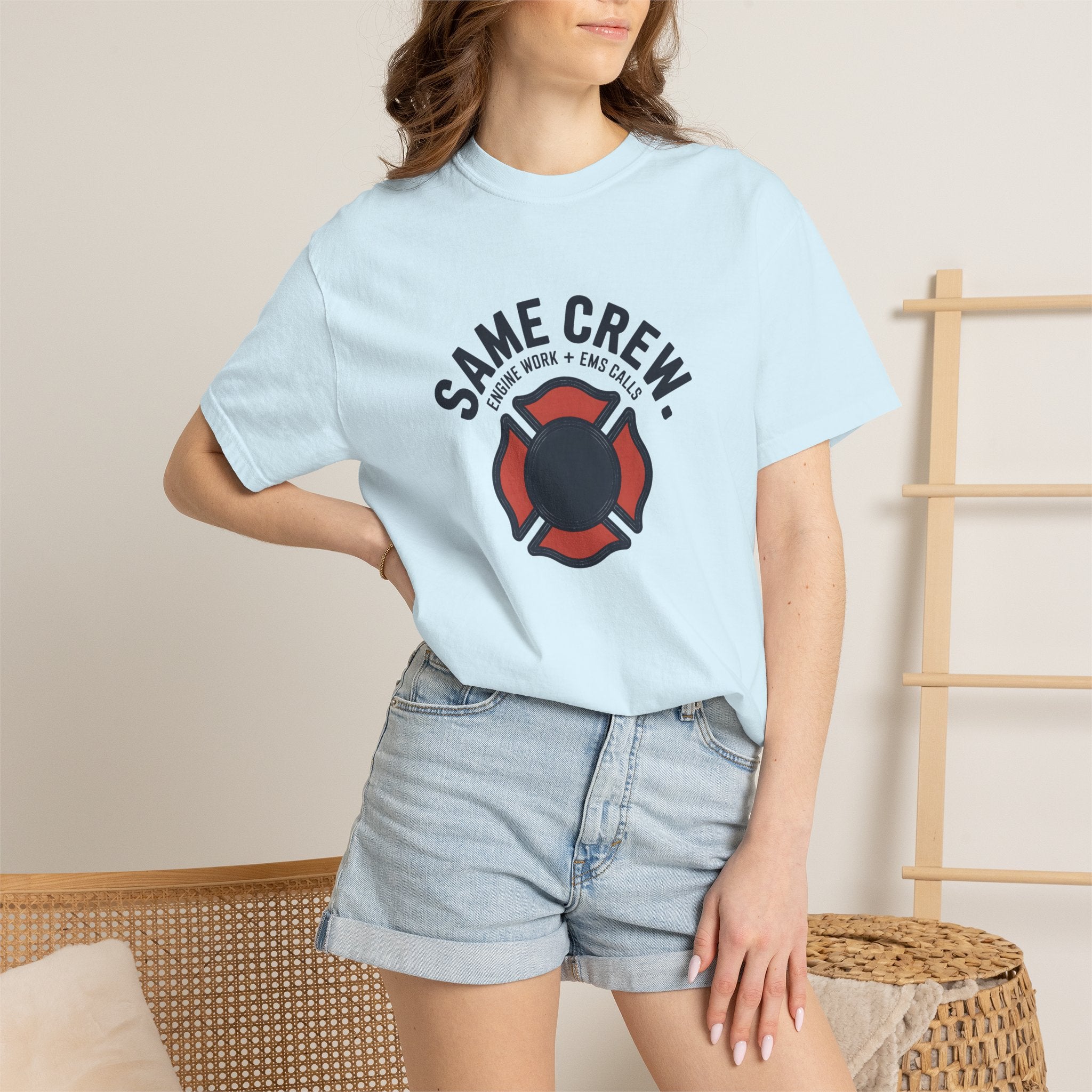 Same Crew Engine Work EMS Calls T-Shirt — alternate view 17