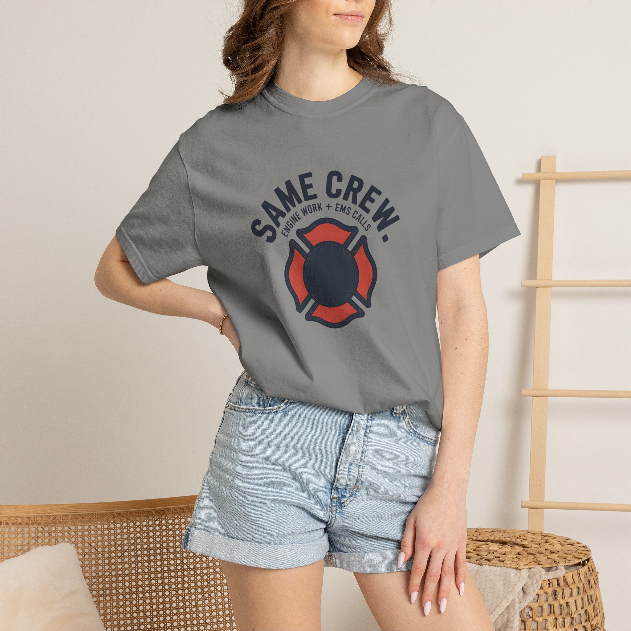 Same Crew Engine Work EMS Calls T-Shirt — alternate view 20