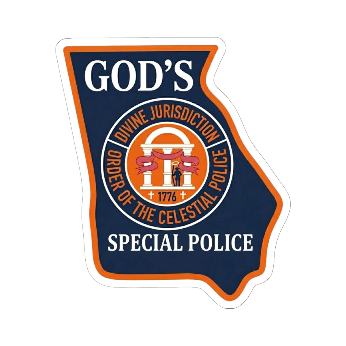 God's Special Police Sticker — alternate view 3