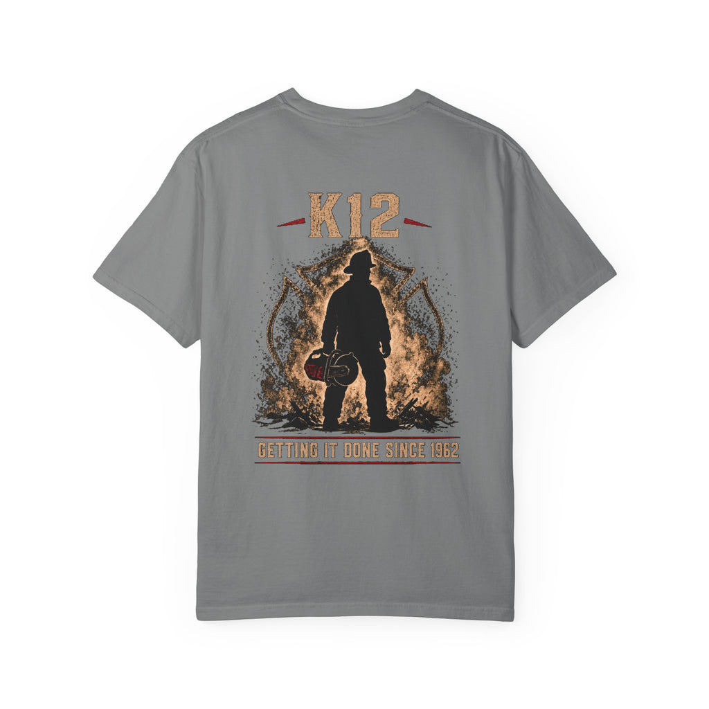 Bring the Irons — K12 Firefighter Tee — Seal Front